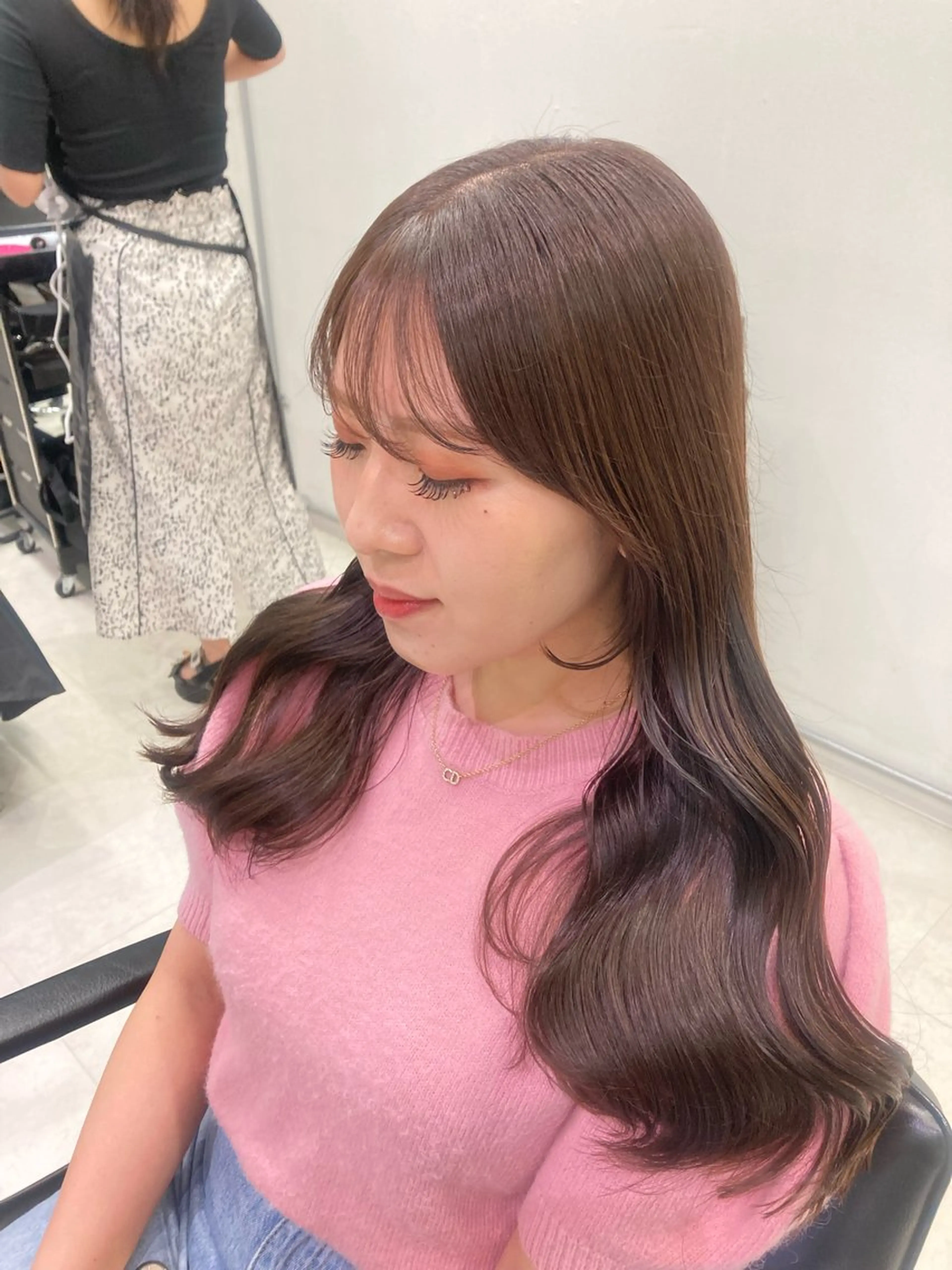 ロング カラー カット ヘアカラー トリートメント GO TODAY SHAIRE SALON原宿vita店舗所属・🩷完全マンツーマン 💖ASAHIのヘアスタイル