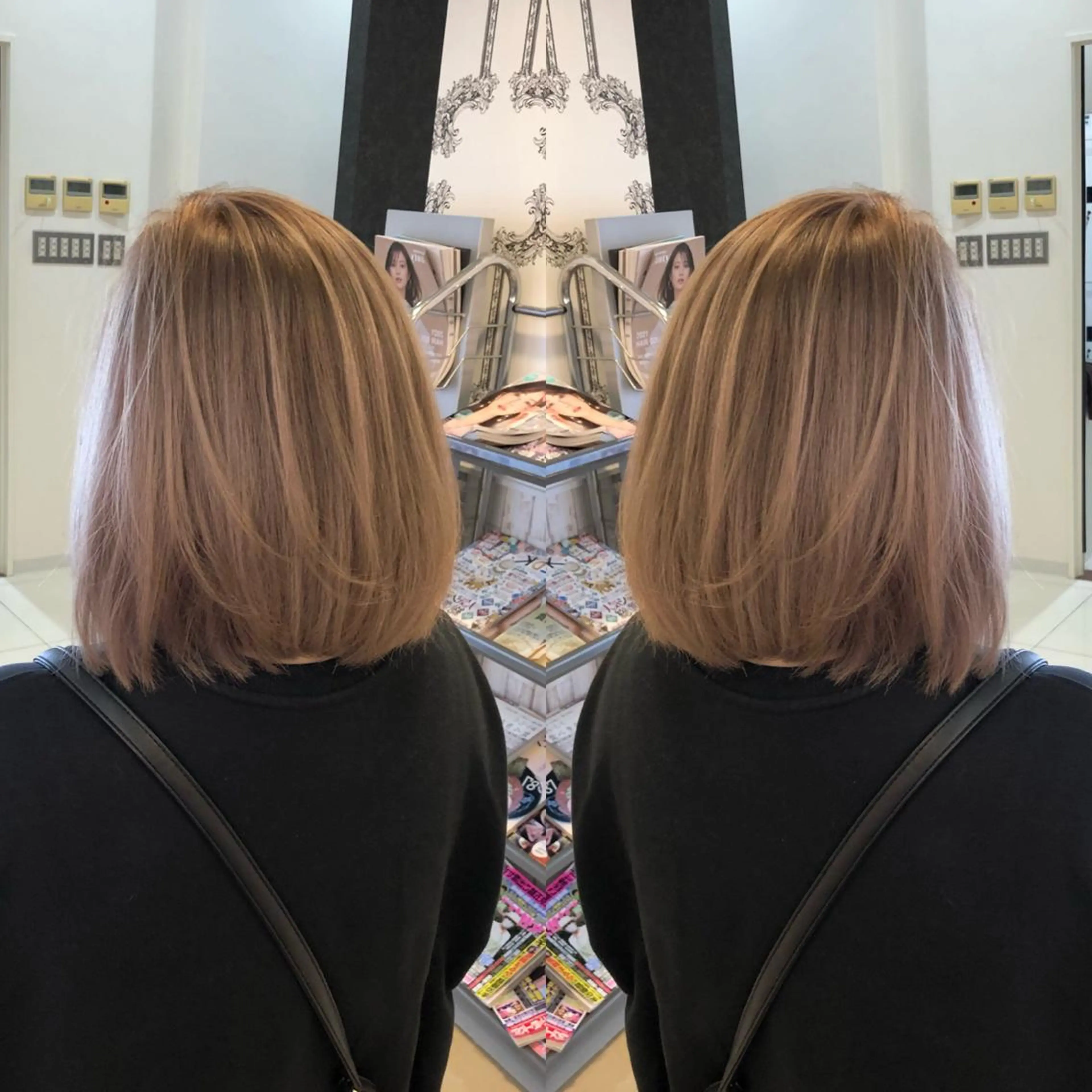 ミディアム レイヤーカット 得能 雅人のヘアスタイル