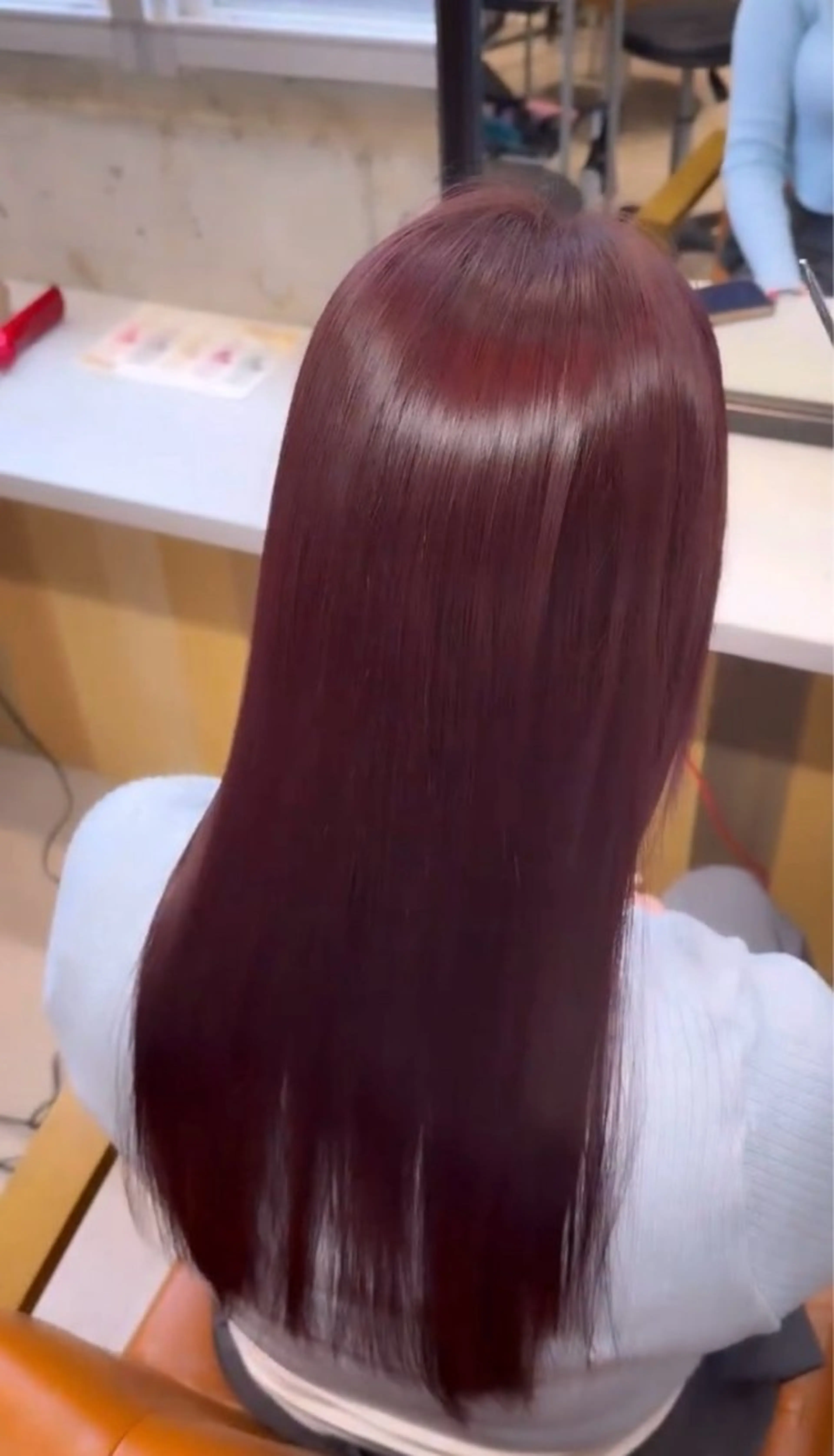 ロング ヘアカラー トリートメント 野村 颯汰のヘアスタイル