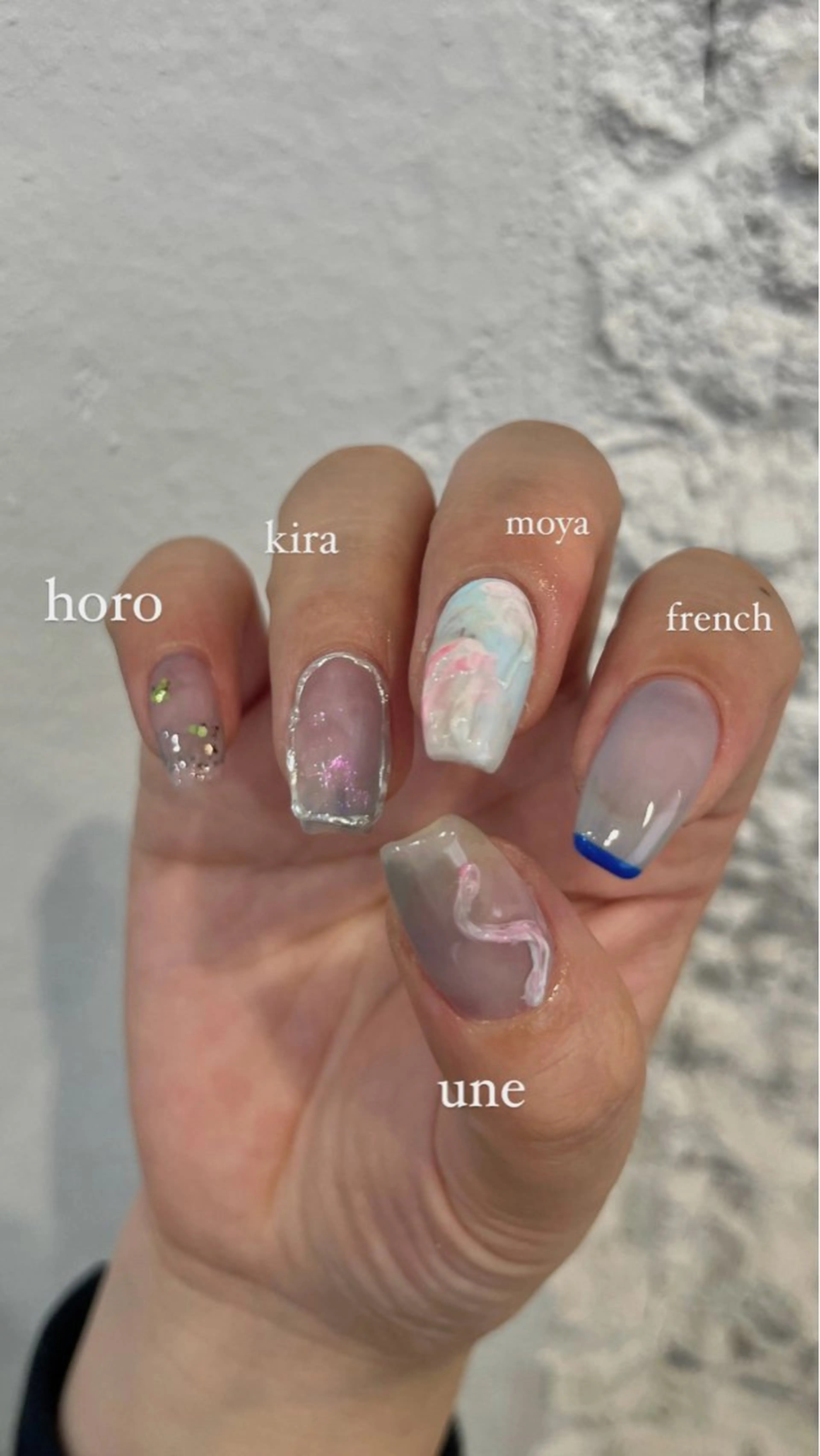 ネイル ハンドネイル LETTER_& SAKIのネイルデザイン