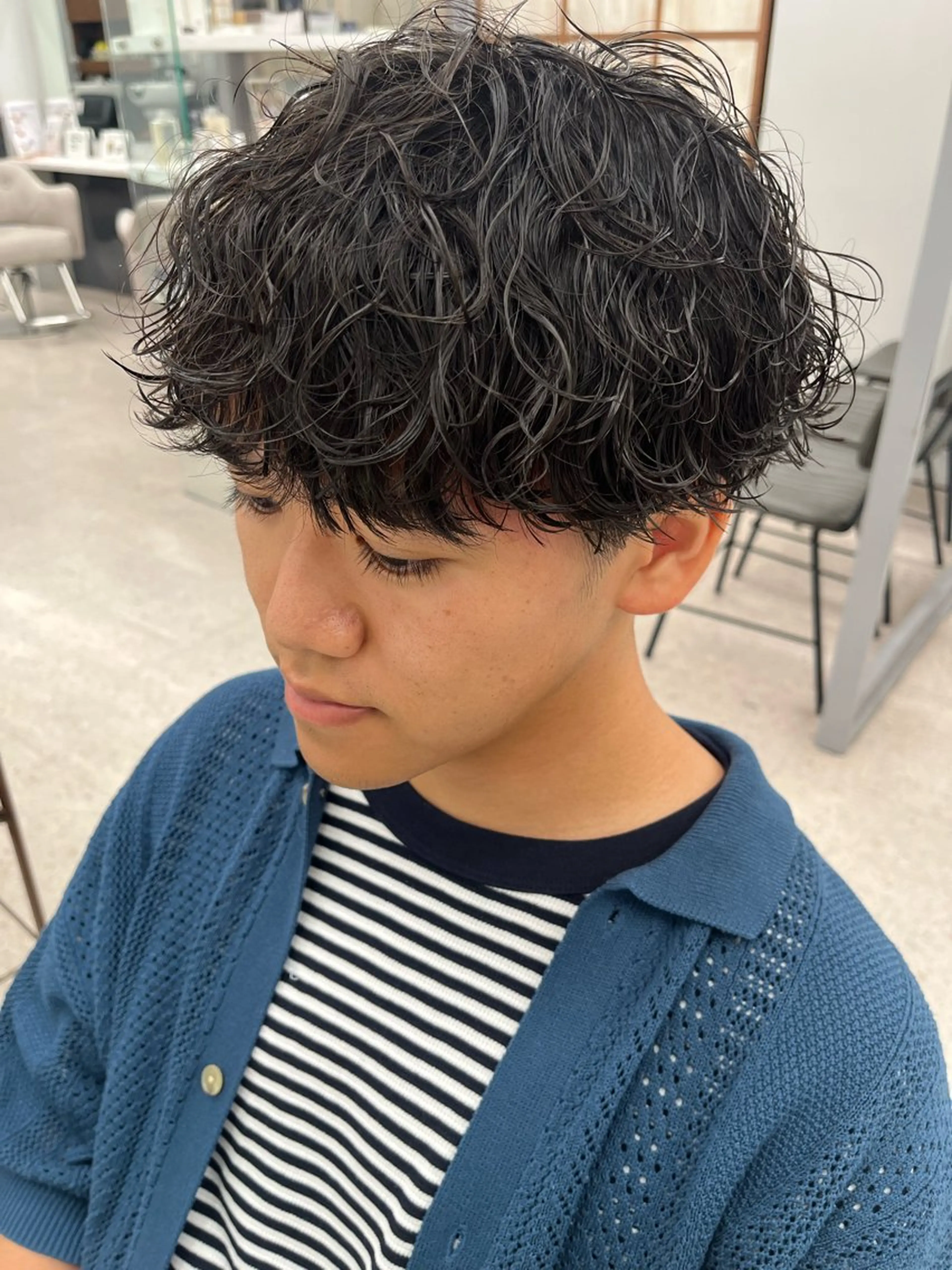 パーマ メンズ カット パーマ 🍐シャドウパーマ メンズ特化/守岡🍐のヘアスタイル