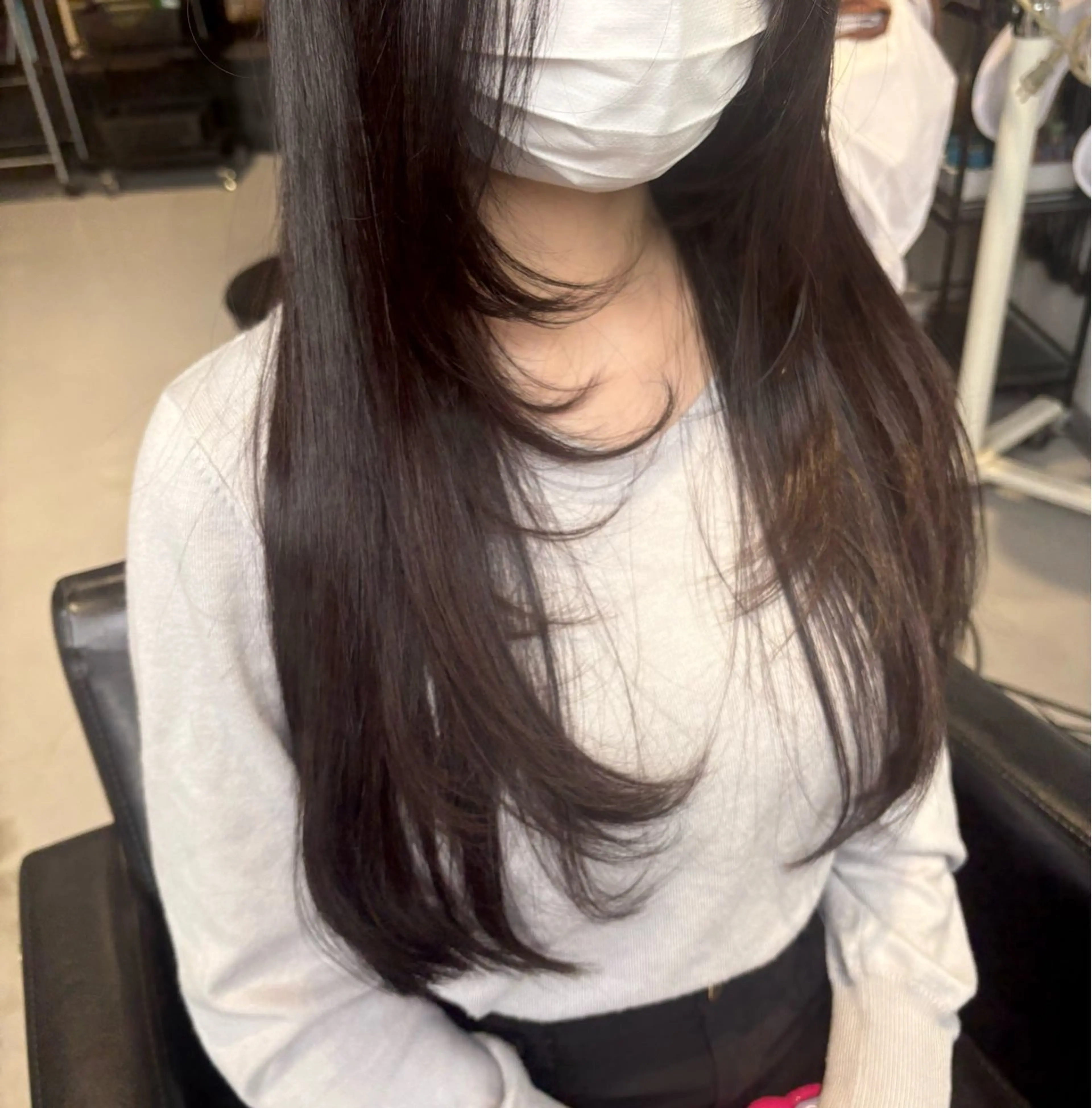 ロング 顔周りカット レイヤーカット カット inc新小岩 🌱MANAMIのヘアスタイル