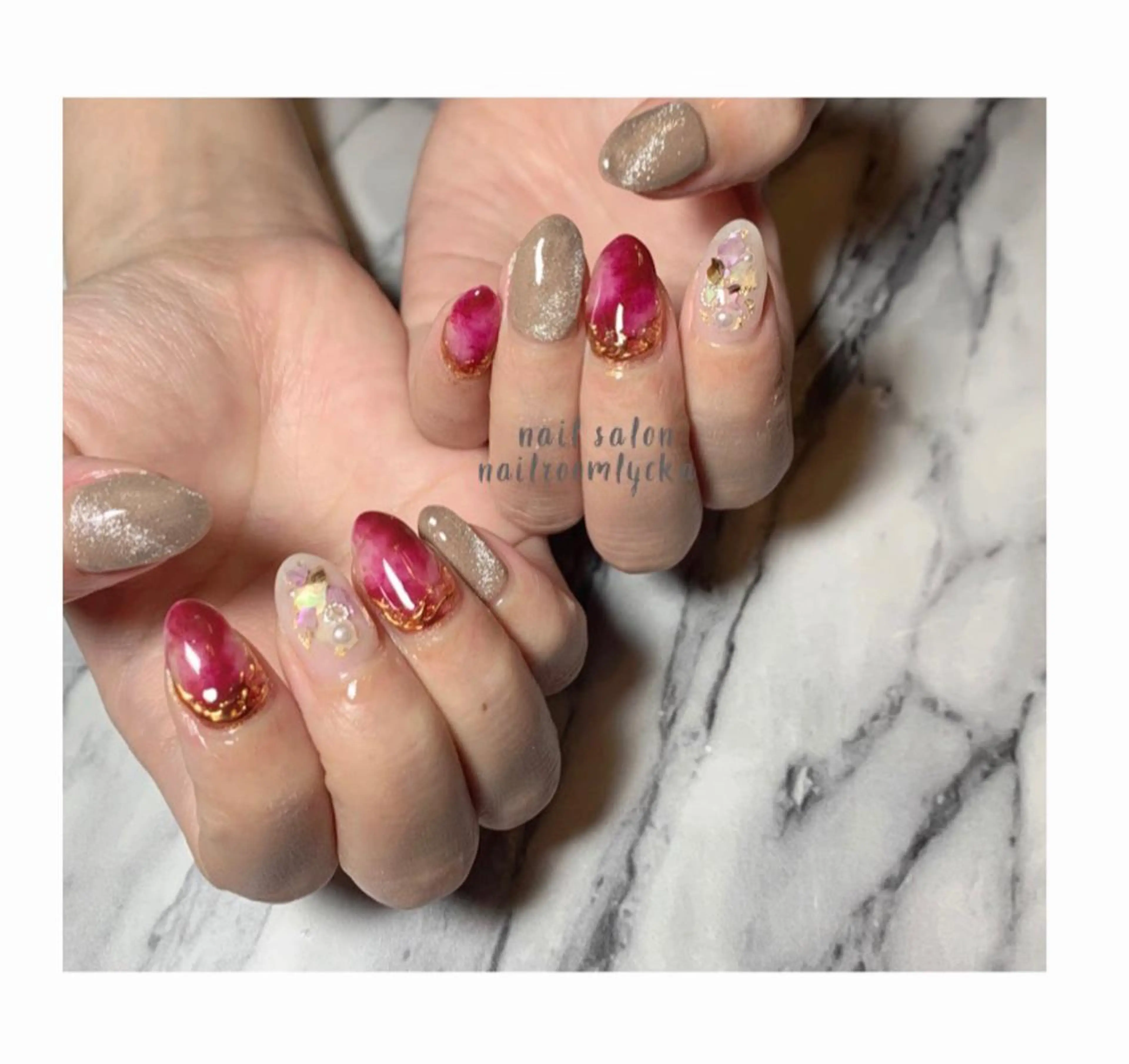 ネイル ﾈｲﾙﾙｰﾑﾘｯｶ 𝐦𝐚𝐲𝐮のネイルデザイン