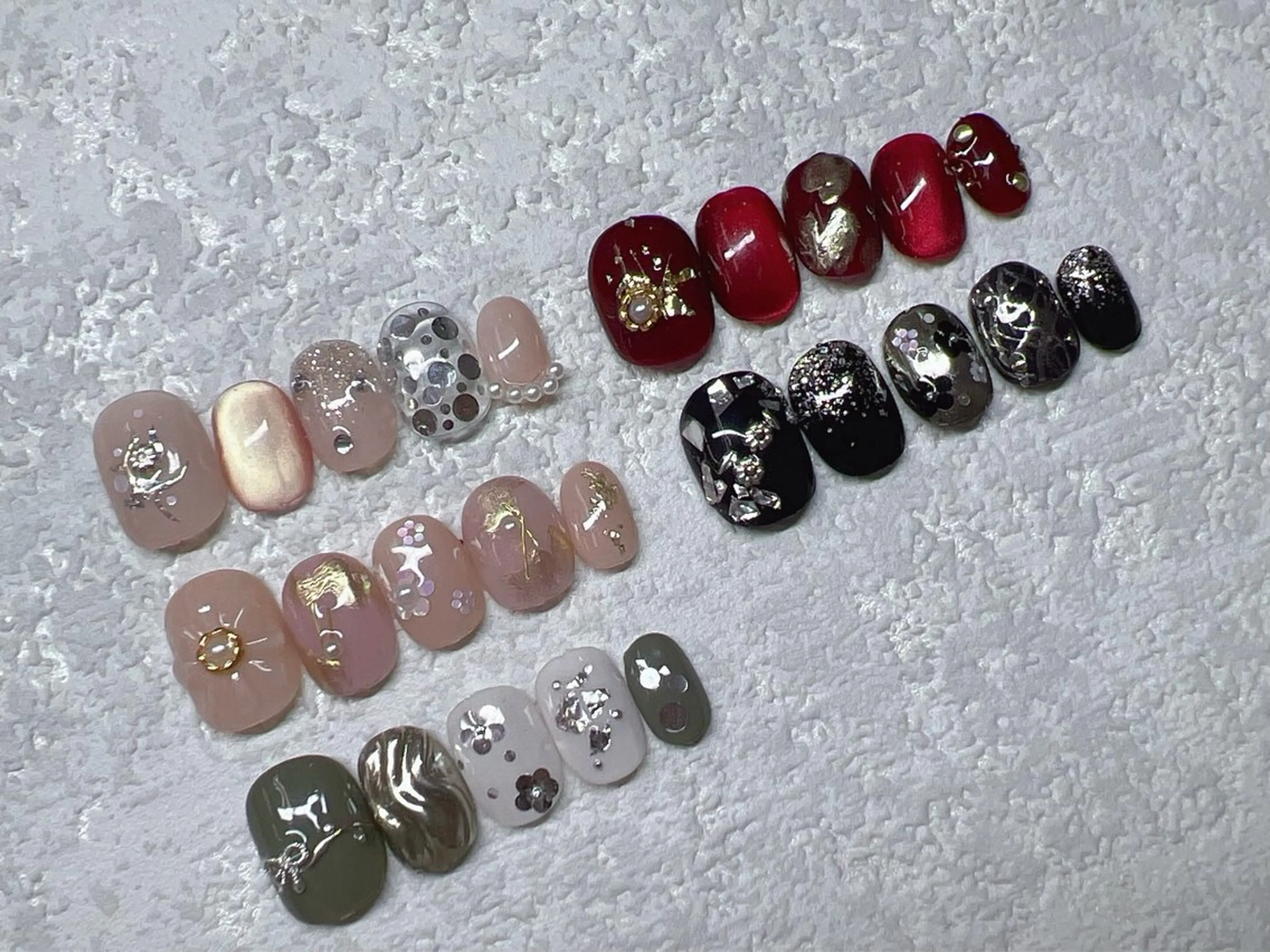 成人式ネイル👘　オフありの写真