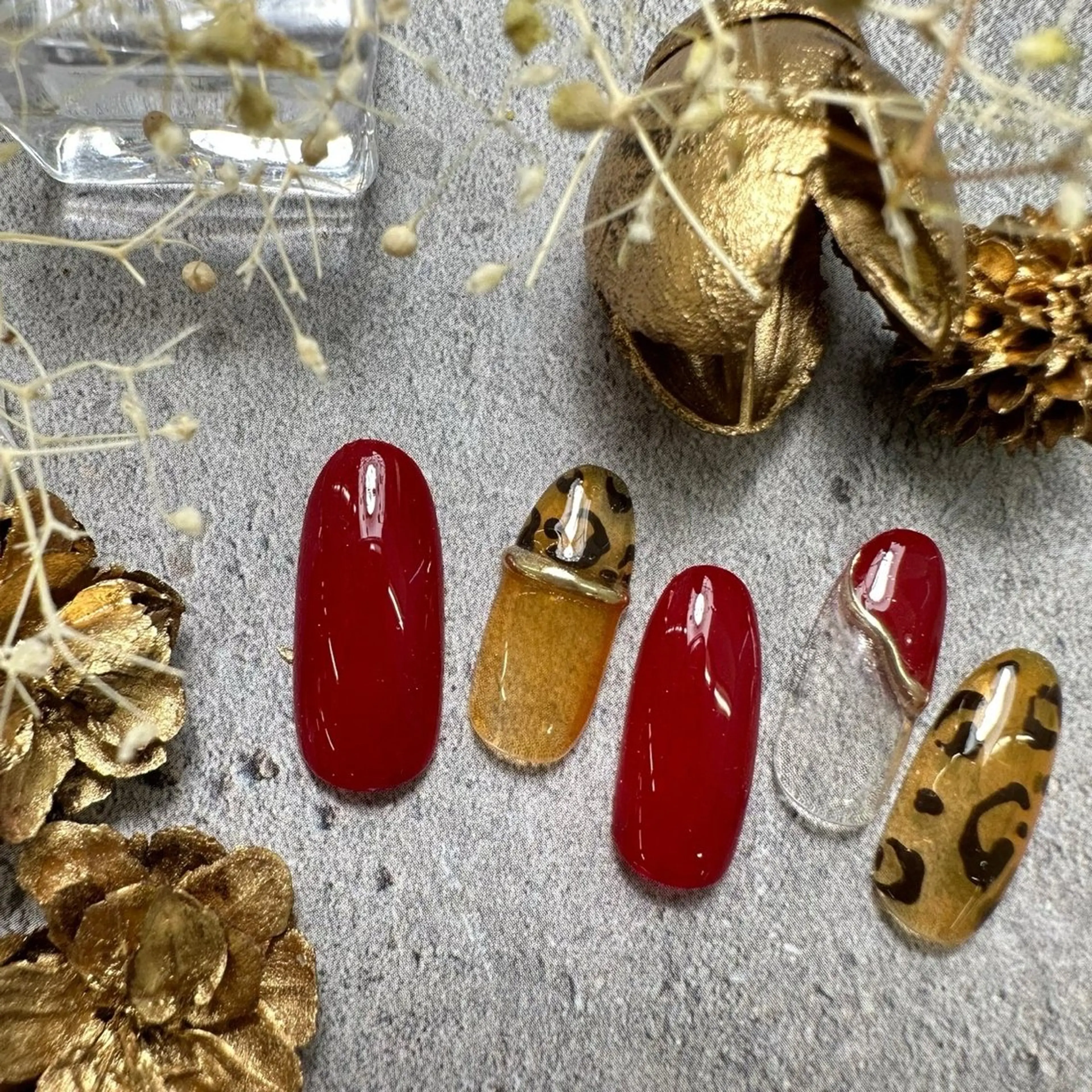 ネイル ⭐︎休業中の練習⭐︎ JNA認定講師髙橋のネイルデザイン