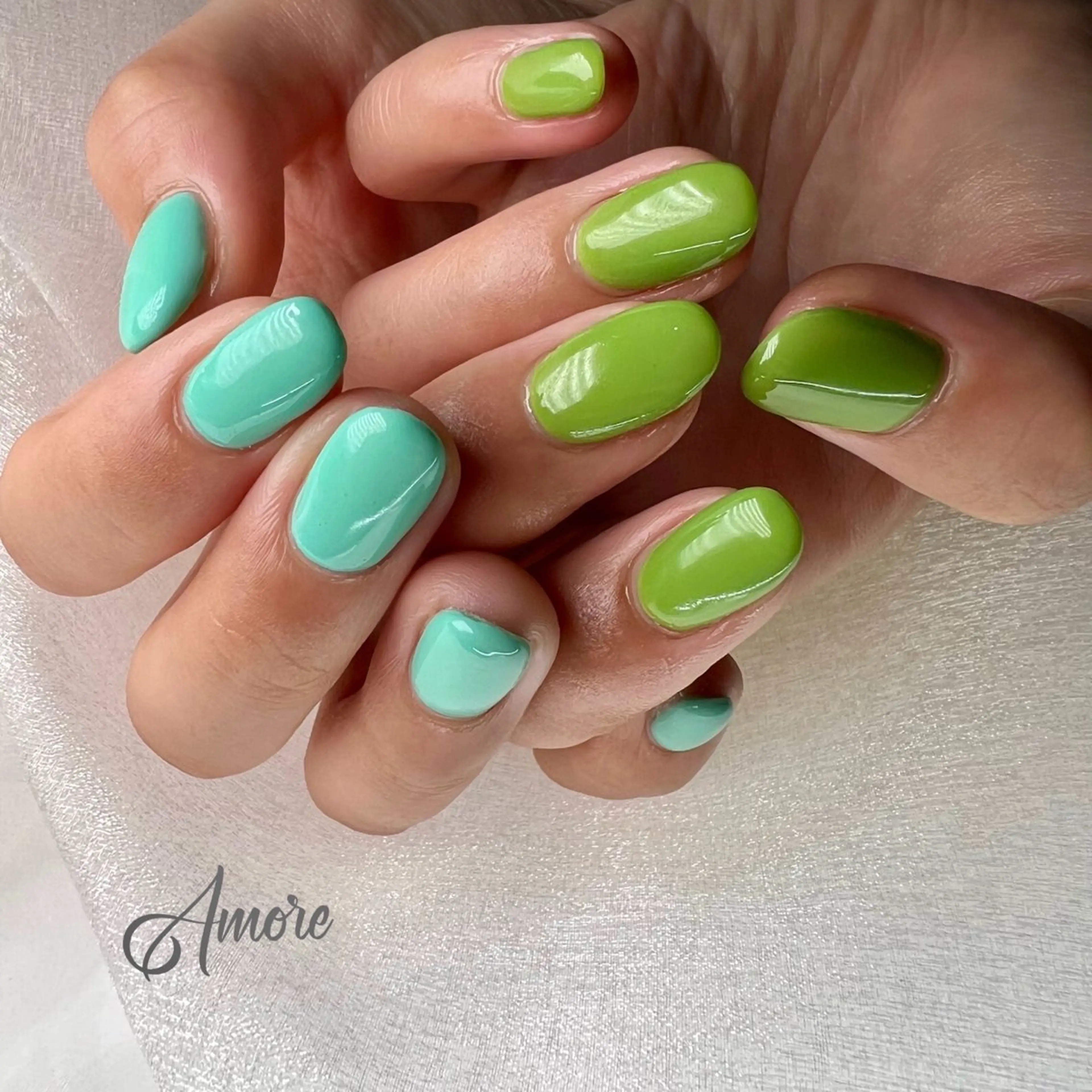 ネイル ジェルネイル 韓国ネイル パラジェル 夏ネイル You kyehwaのネイルデザイン