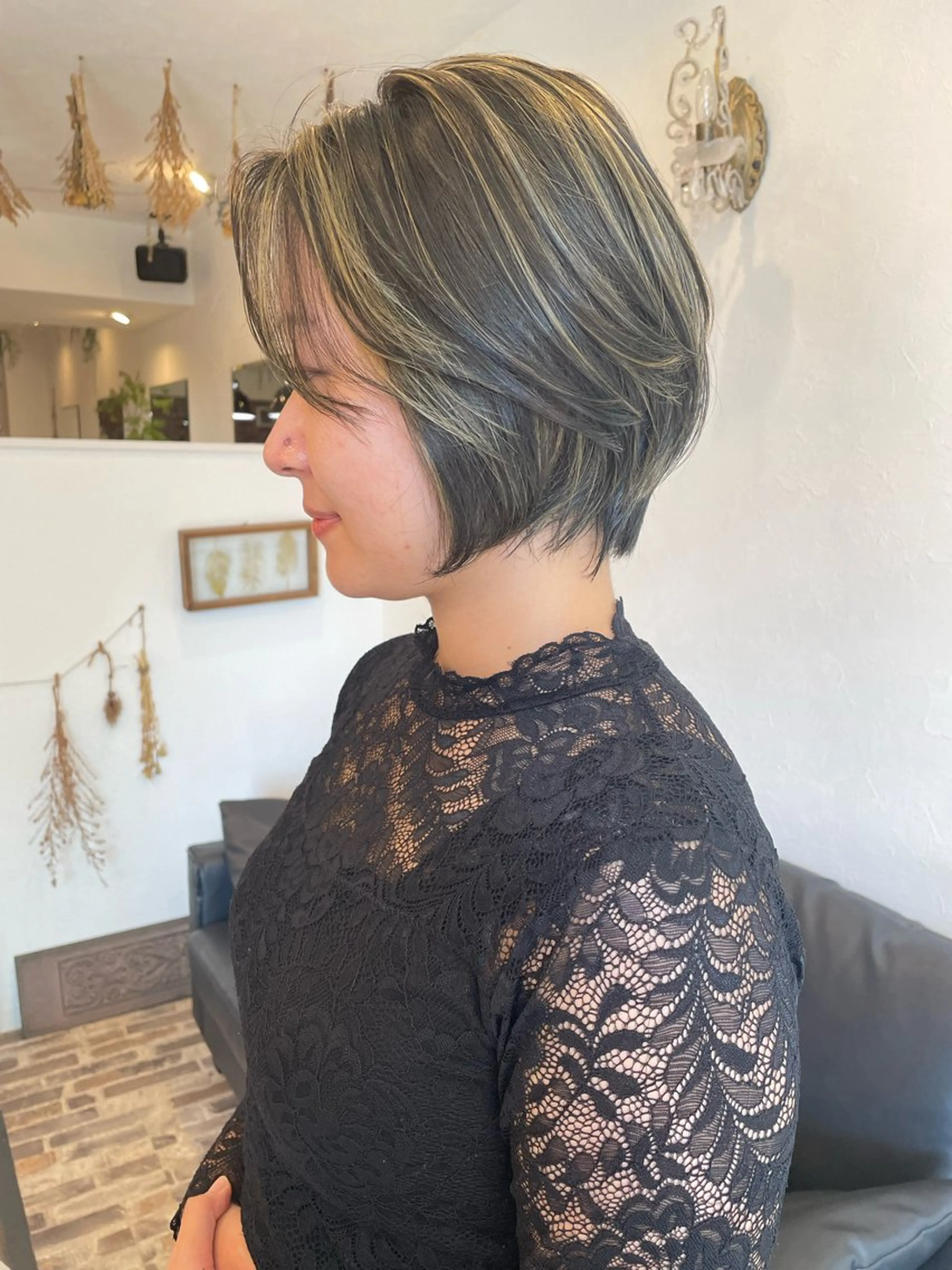 ショート カラー ハイライトカラー ハイライト ショートヘア ヘアカラー m ā l o.🌷 サカモトマイコのヘアスタイル