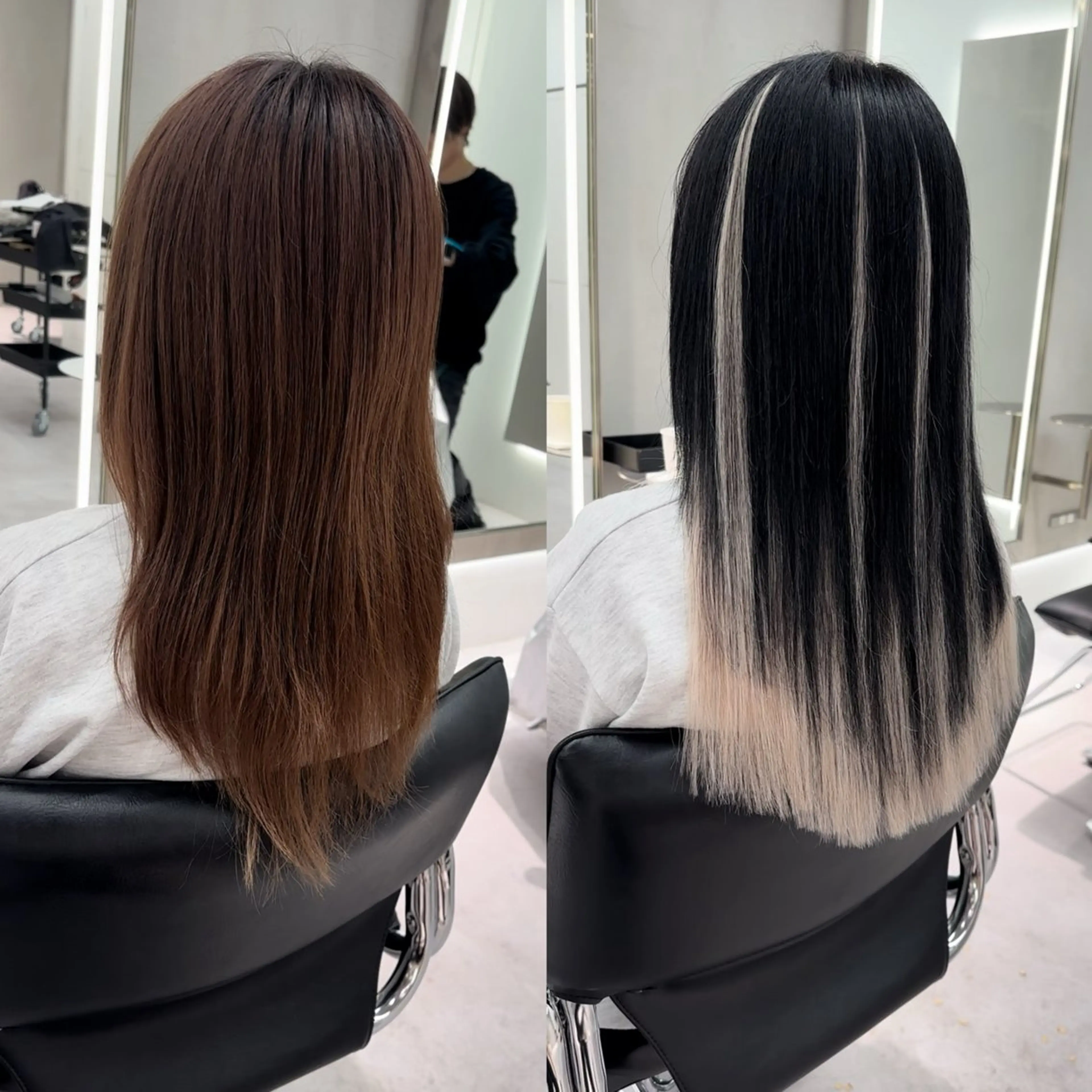 ミディアム アッシュ エクステ レイヤーカット カット ヘアカラー トリートメント エクステ 🌴エクステ/メンズ パーマ/🌴のヘアスタイル