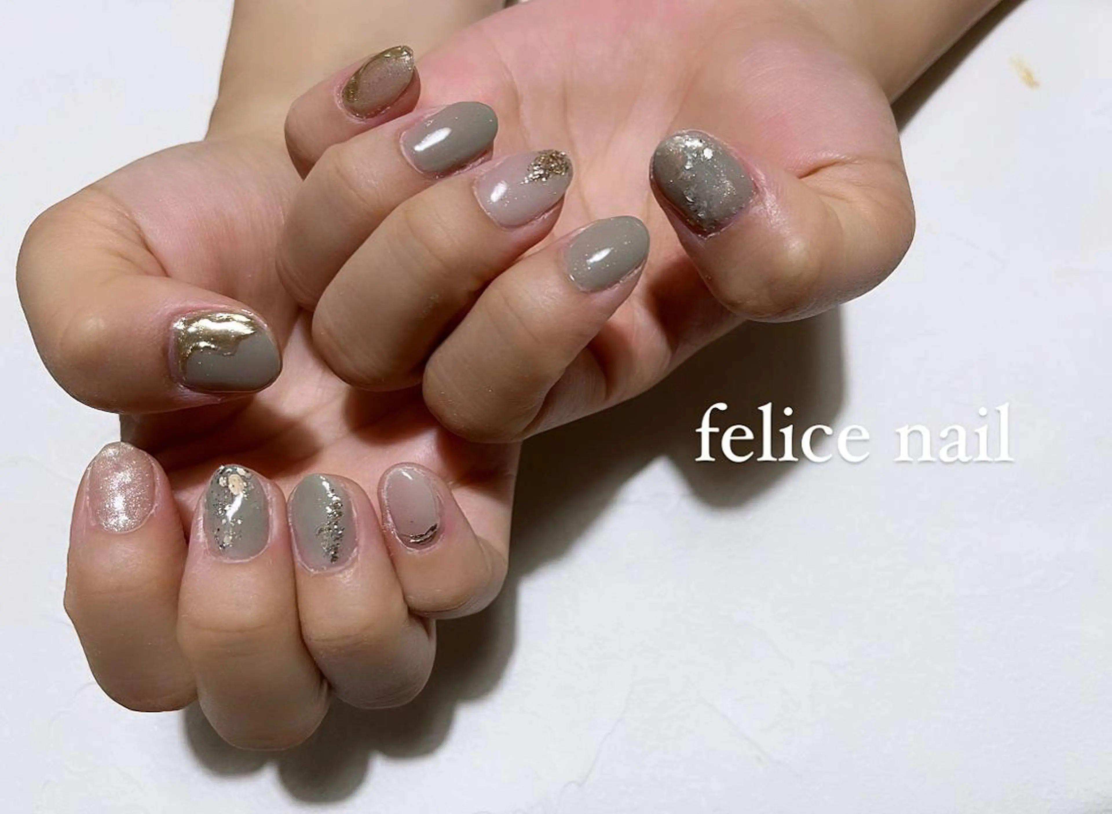 ネイル ニュアンスネイル ショートネイル felice nailのネイルデザイン