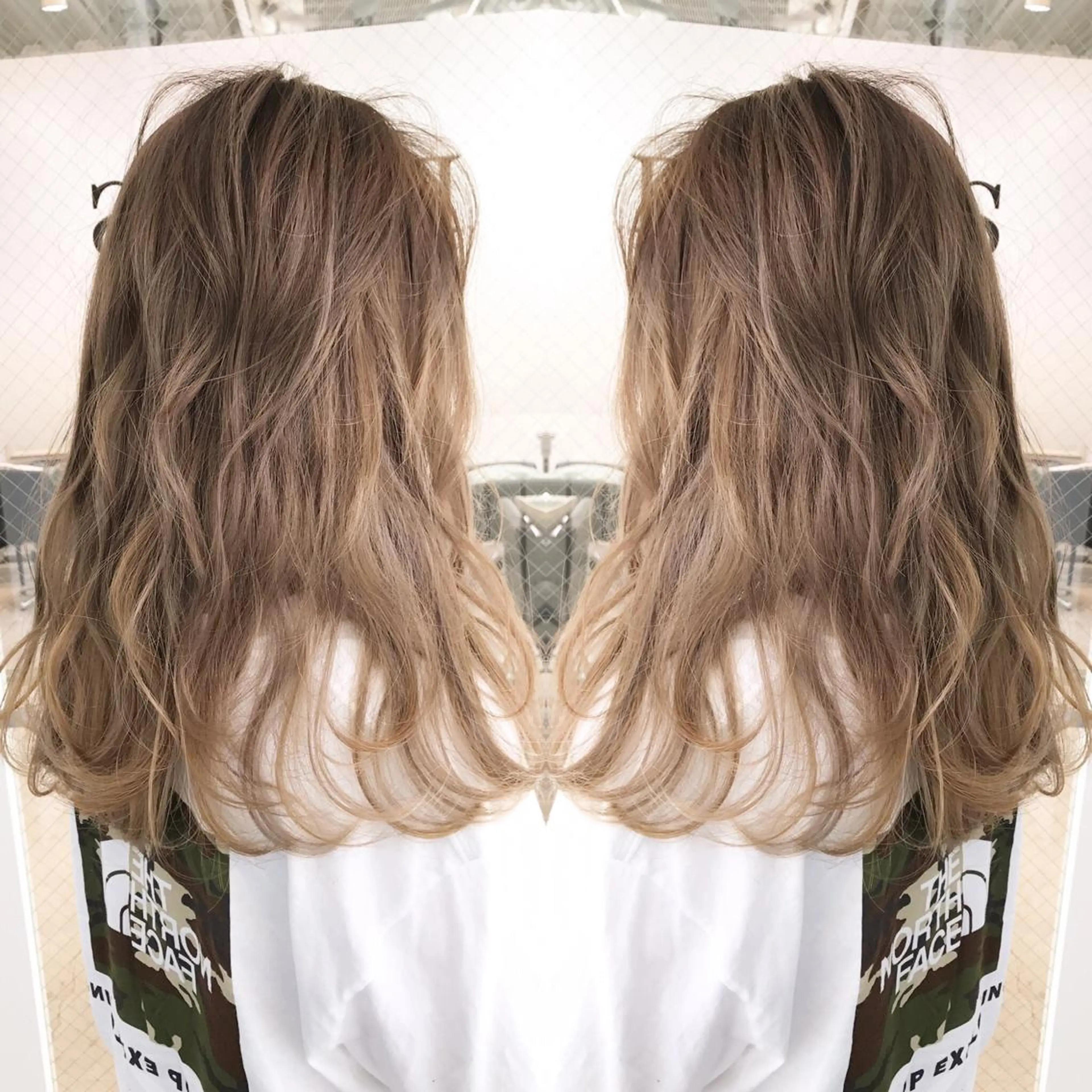 セミロング カラー ヘアアレンジ ヘアカラー トリートメント BANK'S hair所属・💐ケラチン 髪質改善寺坂雄飛💐のヘアスタイル