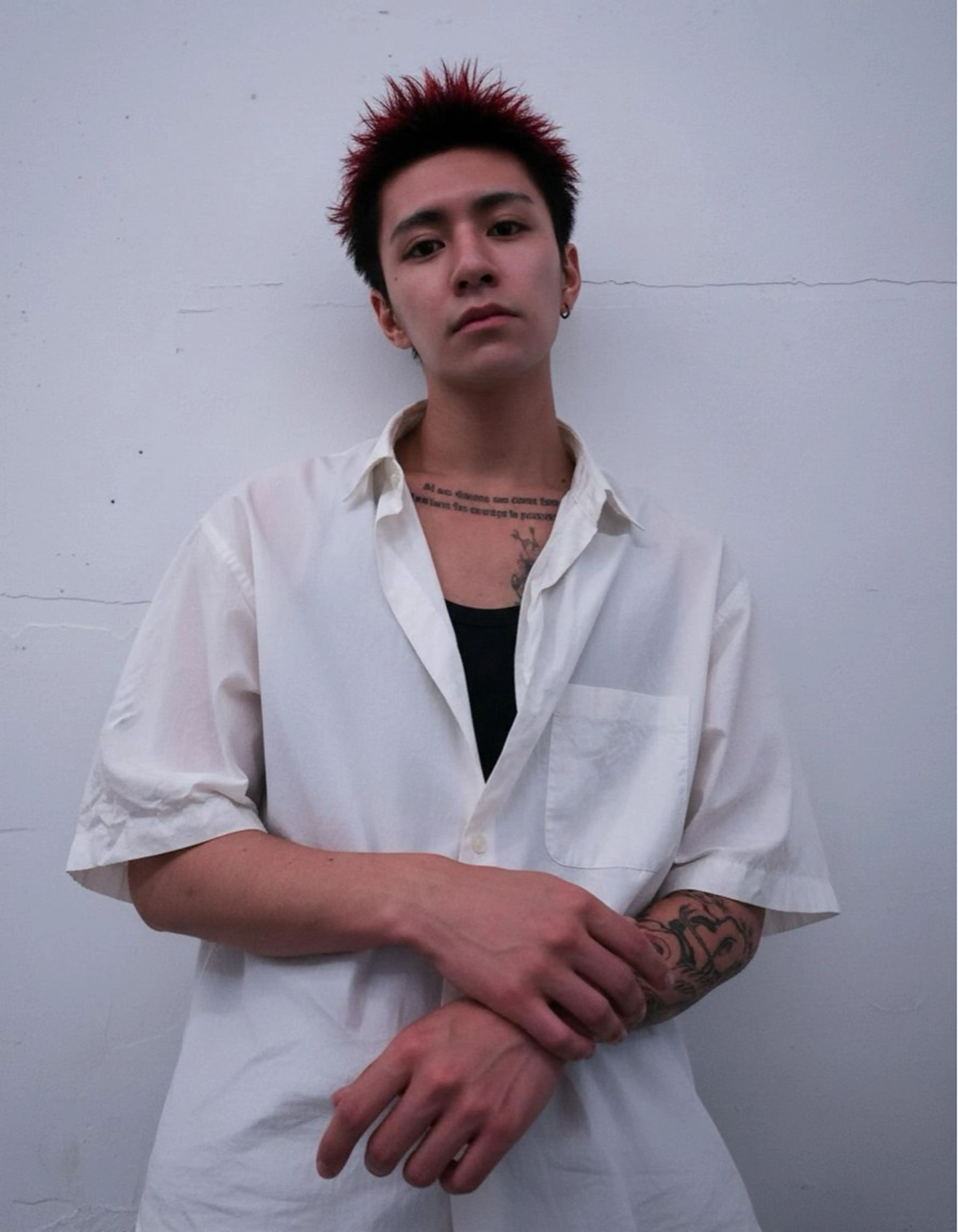 ショート ヘアカラー キタダ ヒロキのヘアスタイル