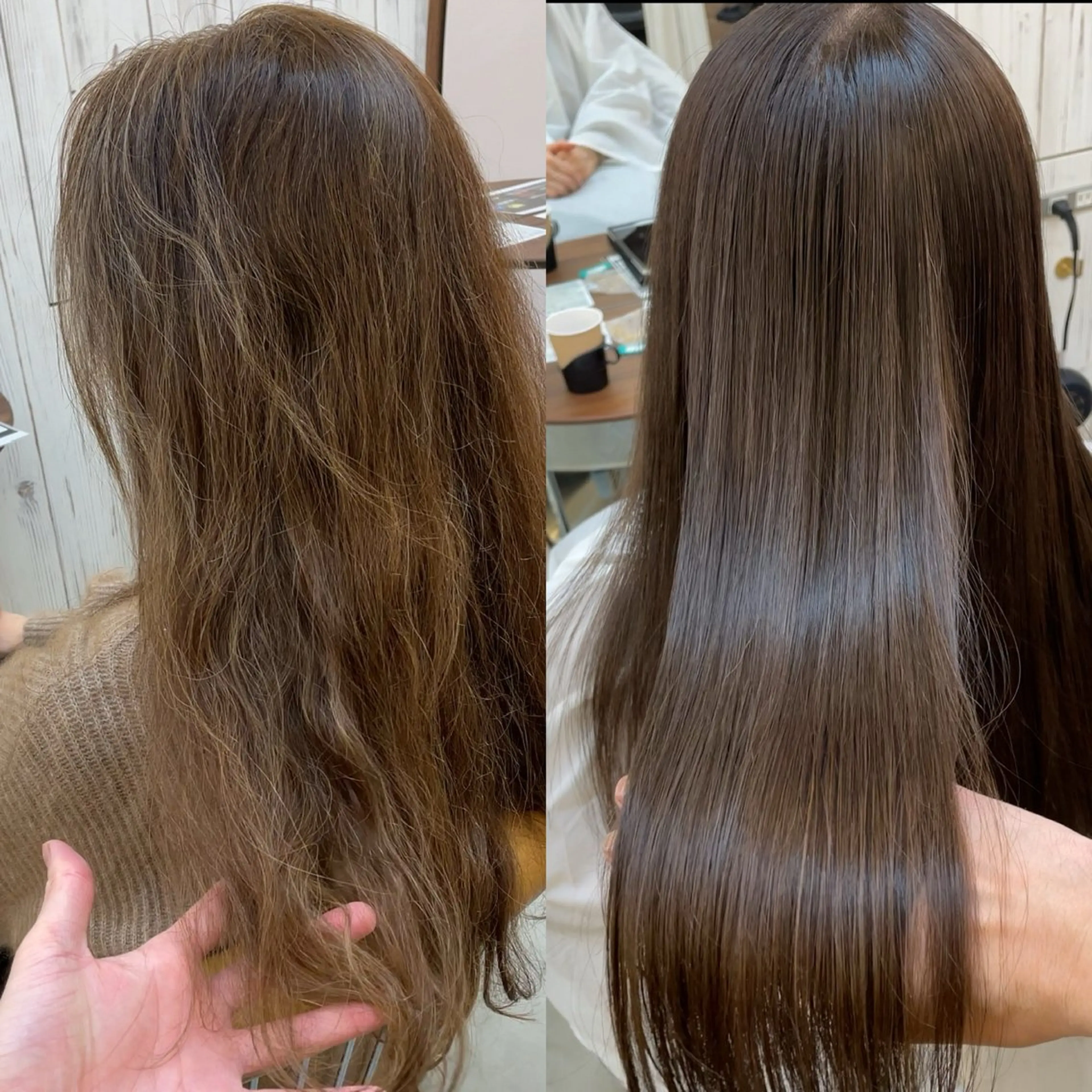セミロング カラー カット ヘアカラー 縮毛矯正 トリートメント 髪質改善/縮毛矯正/ 韓国ヘア/矢野のヘアスタイル