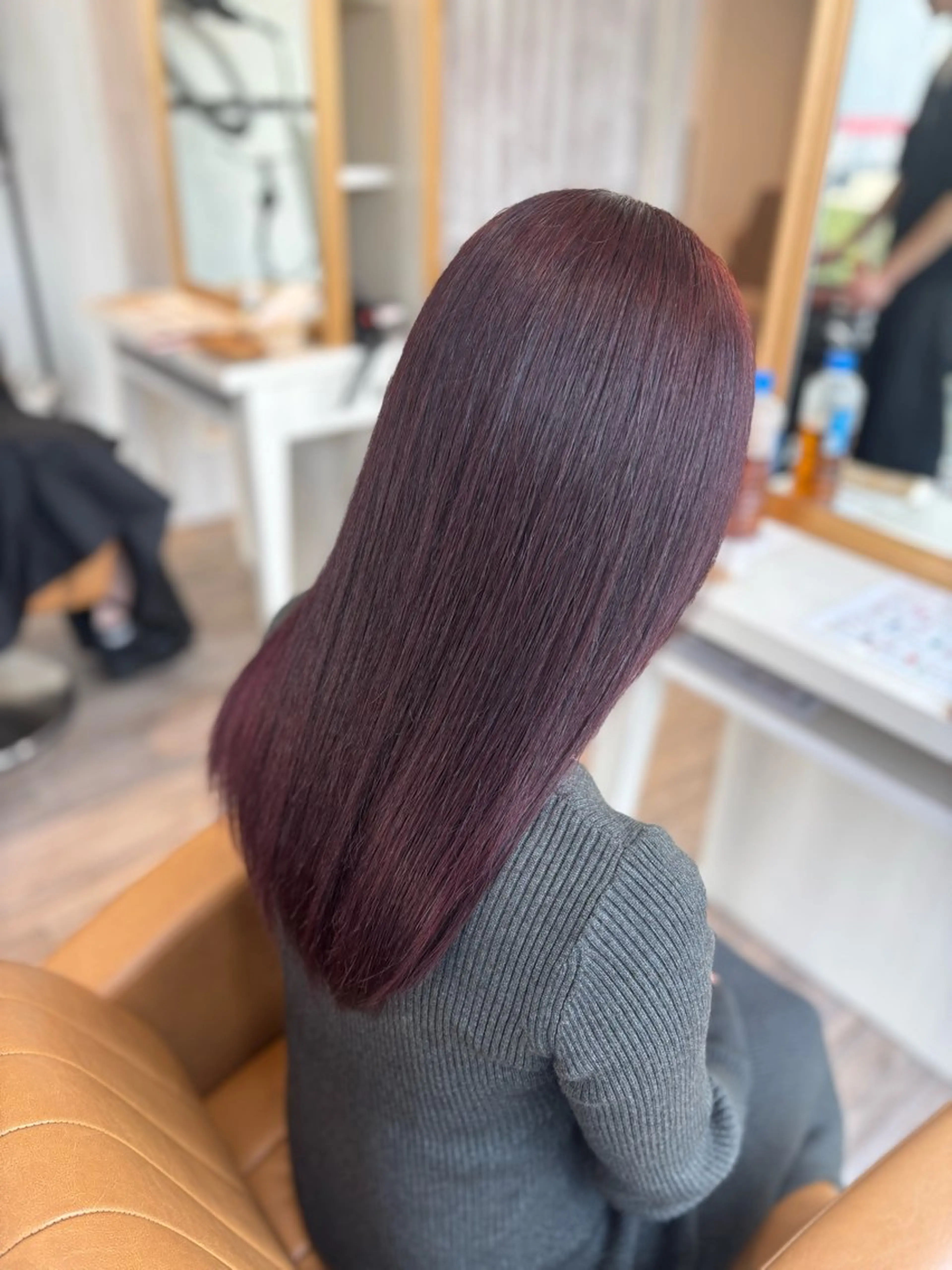 セミロング カラー ヘアカラー トリートメント yui🥀/ボブ /ブリーチなしカラーのヘアスタイル