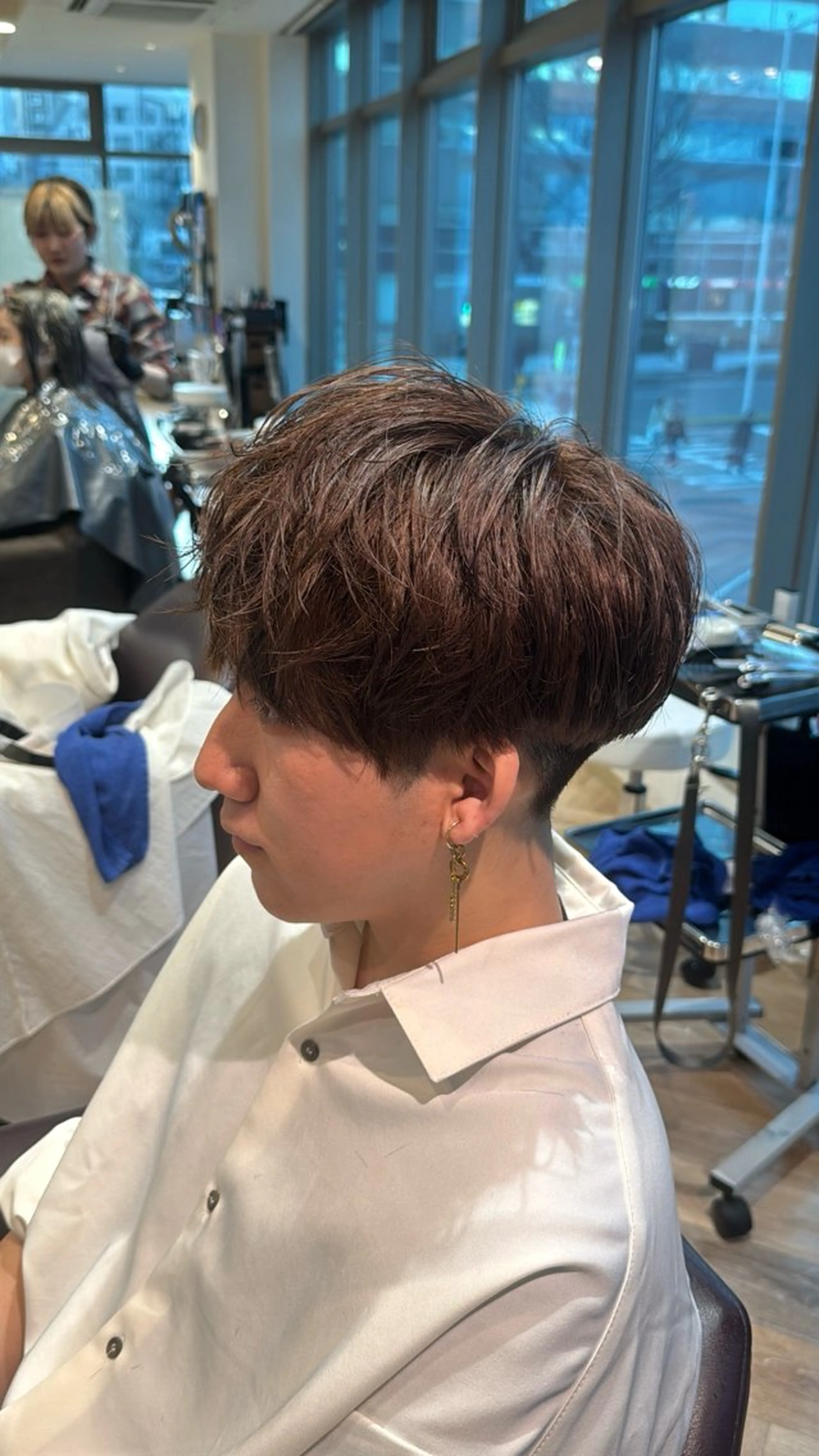 ショート カラー メンズ メンズ特化/ センターパート/八谷のヘアスタイル