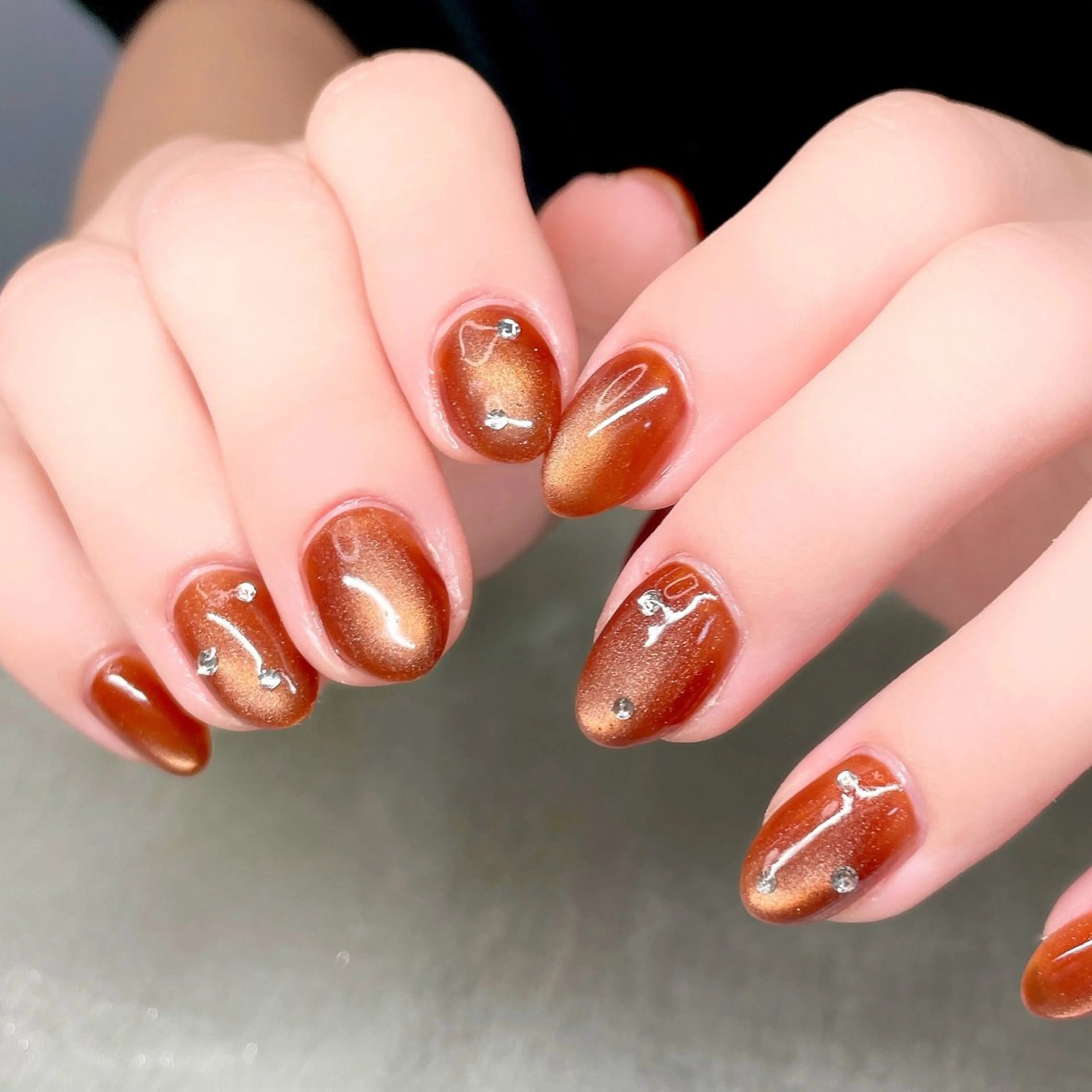 ネイル ストーンネイル ハンドネイル Nailist SUZU所属・Nailist suzuのネイルデザイン