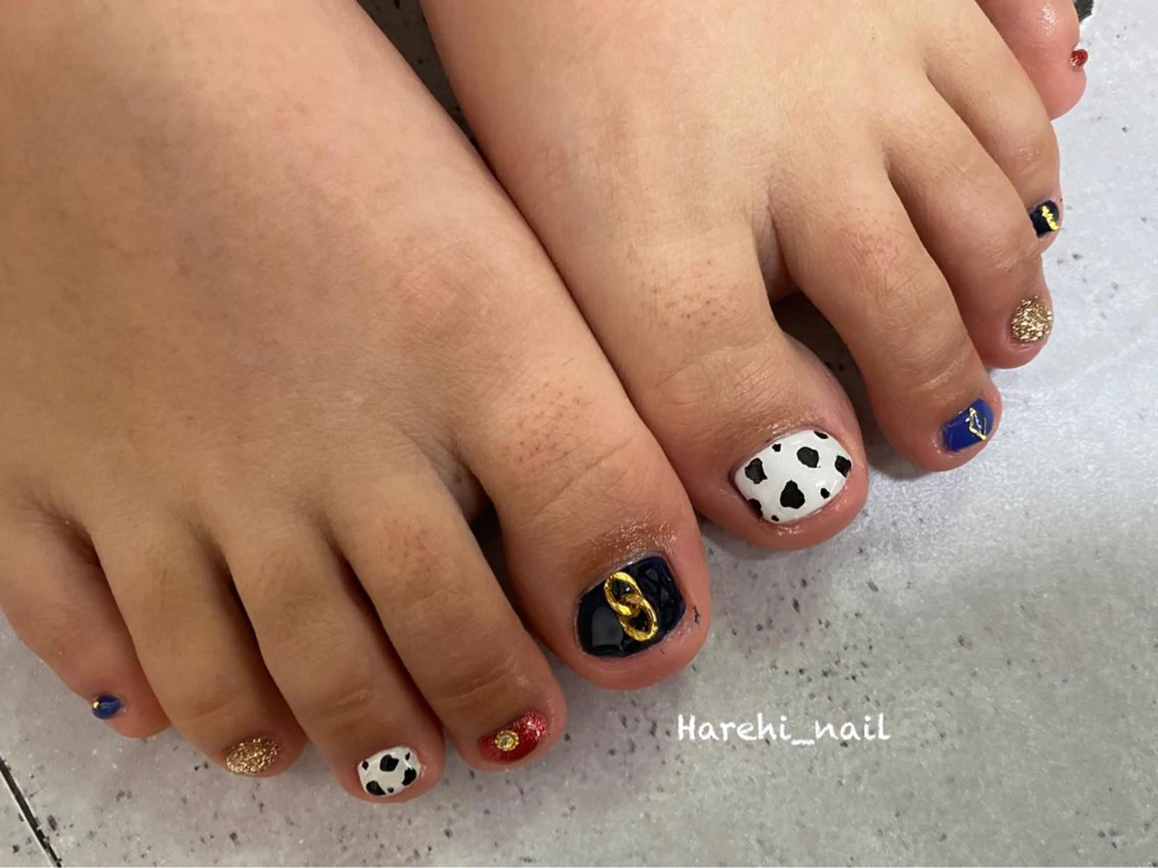 ネイル フットネイル Harehi_ nailのネイルデザイン