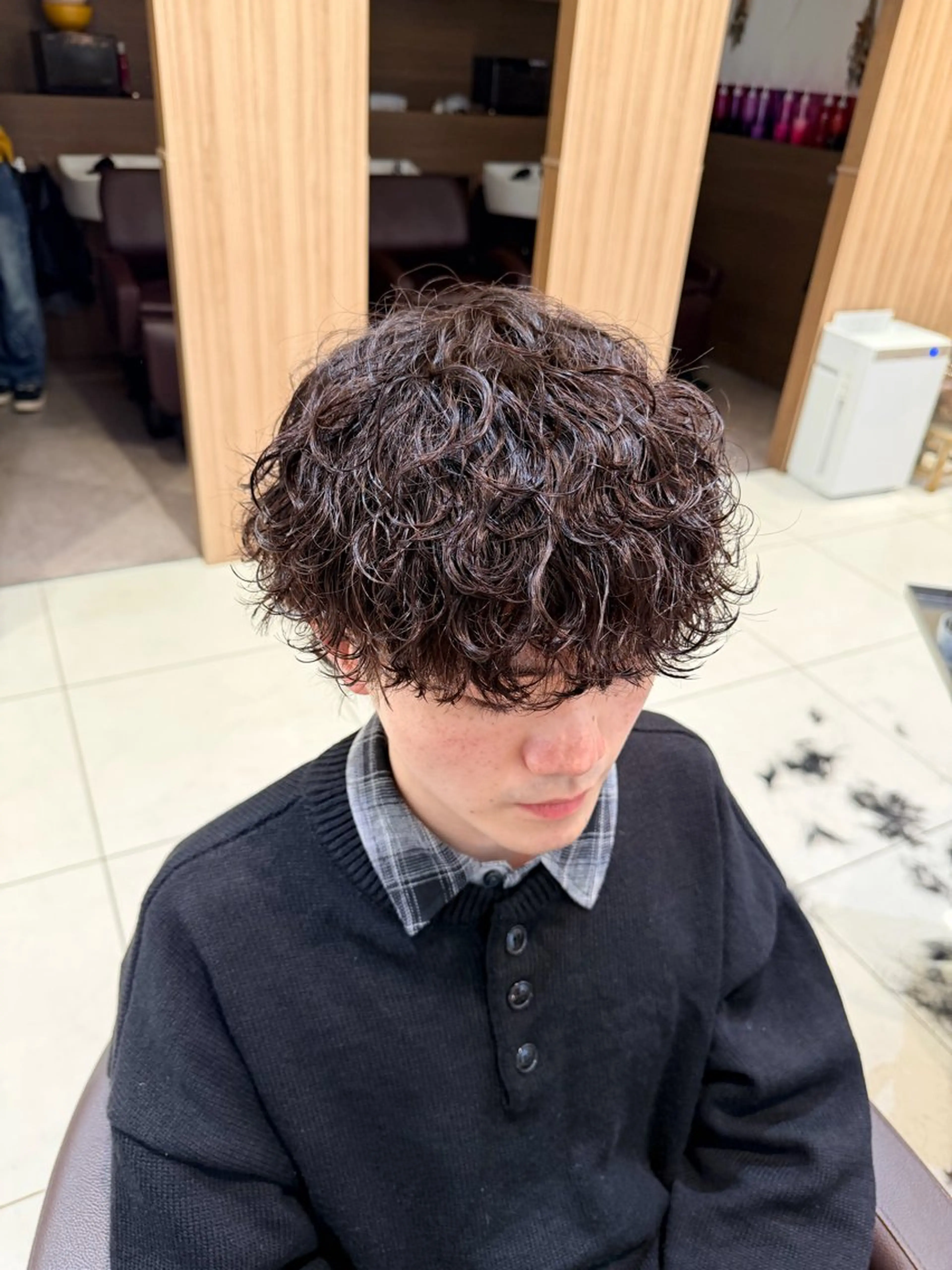 パーマ メンズ カット パーマ 波巻き･カルマ パーマ特化/aoiのヘアスタイル