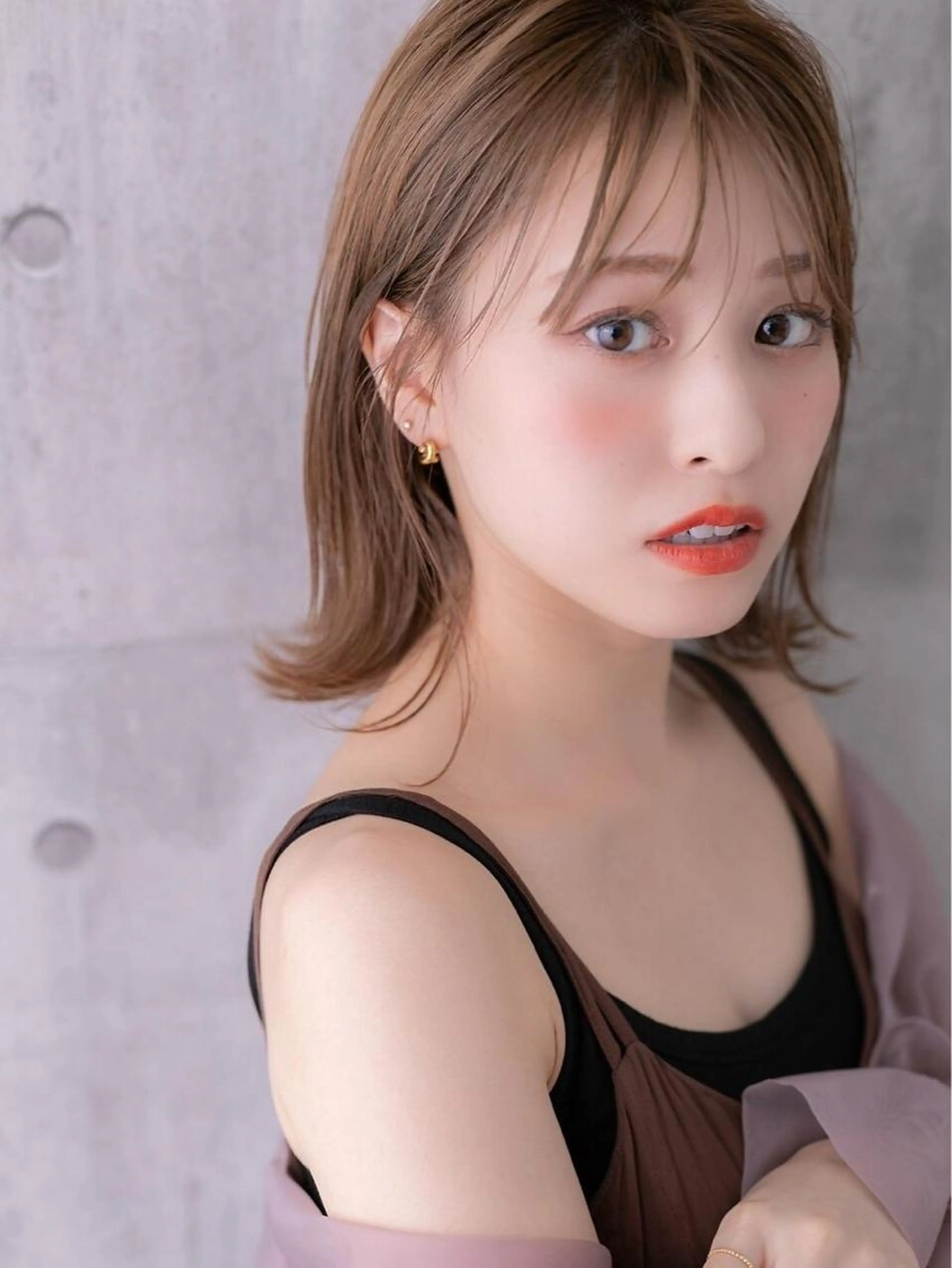 【艶髪レベル★★】透明感カラー+小顔カット+3Stepトリートメントの写真