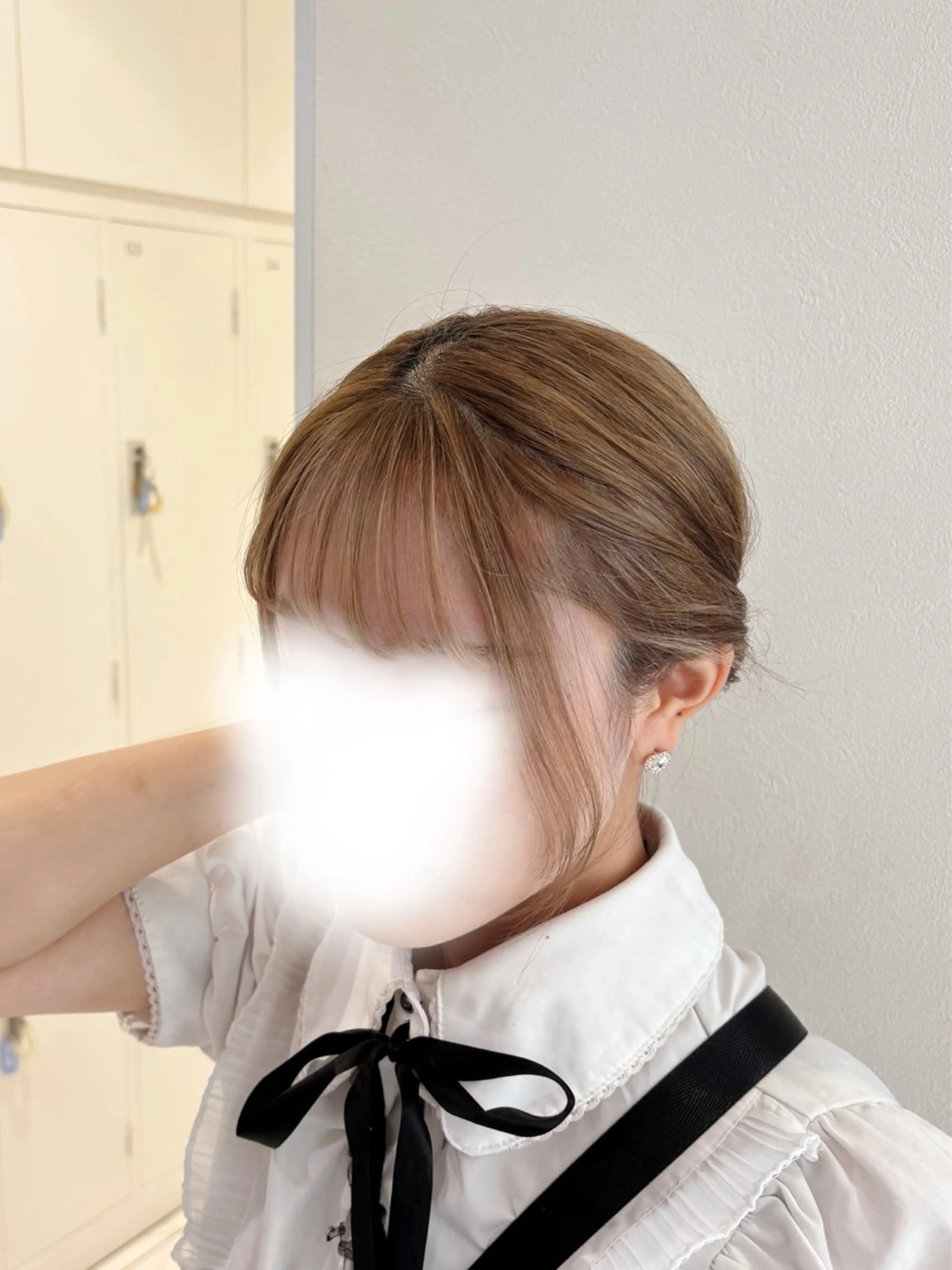 セミロング 顔周りカット カット 高橋 佑のヘアスタイル