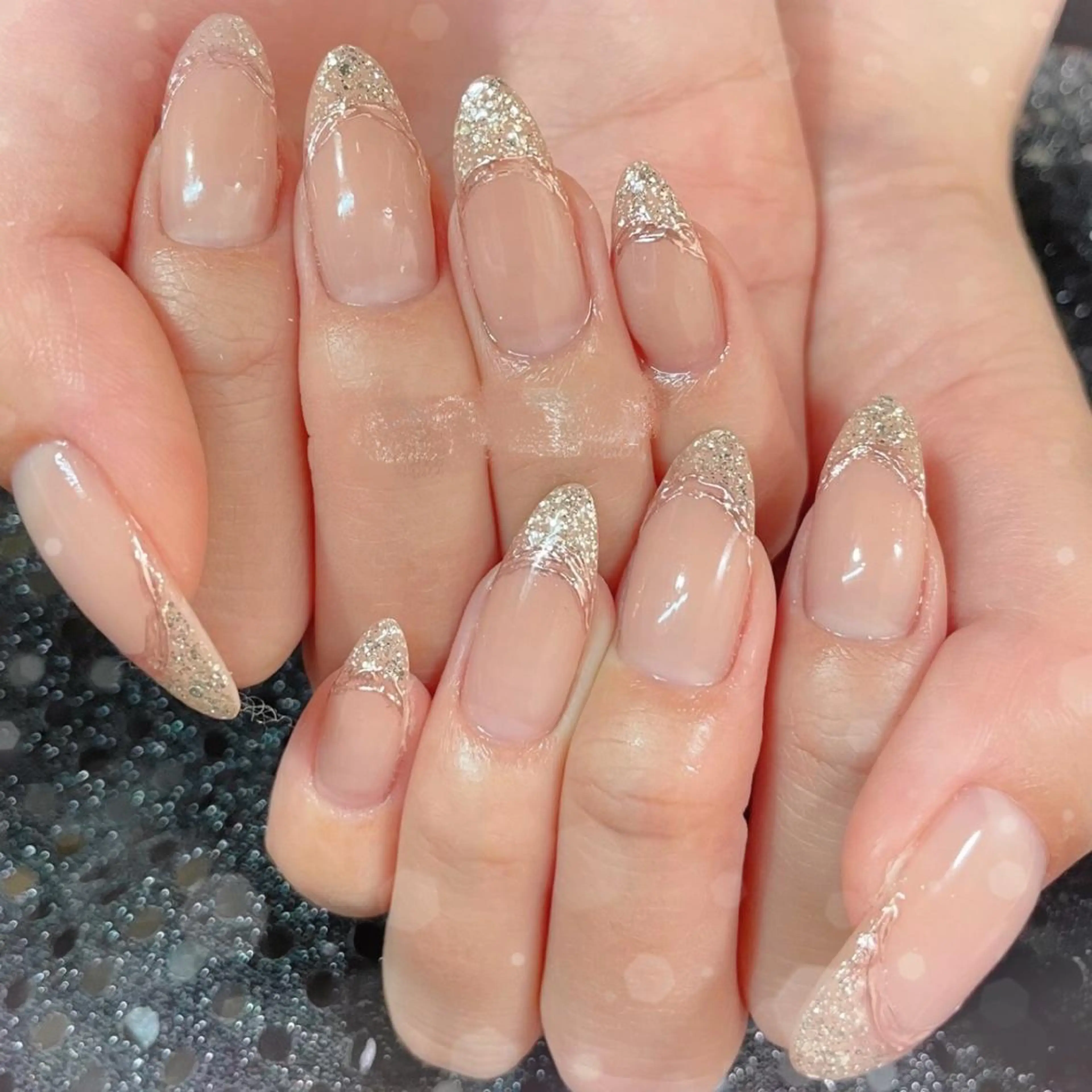 ネイル フレンチネイル ミラーネイル ハンドネイル ハンドケア MoON...❤︎ MeGuのネイルデザイン