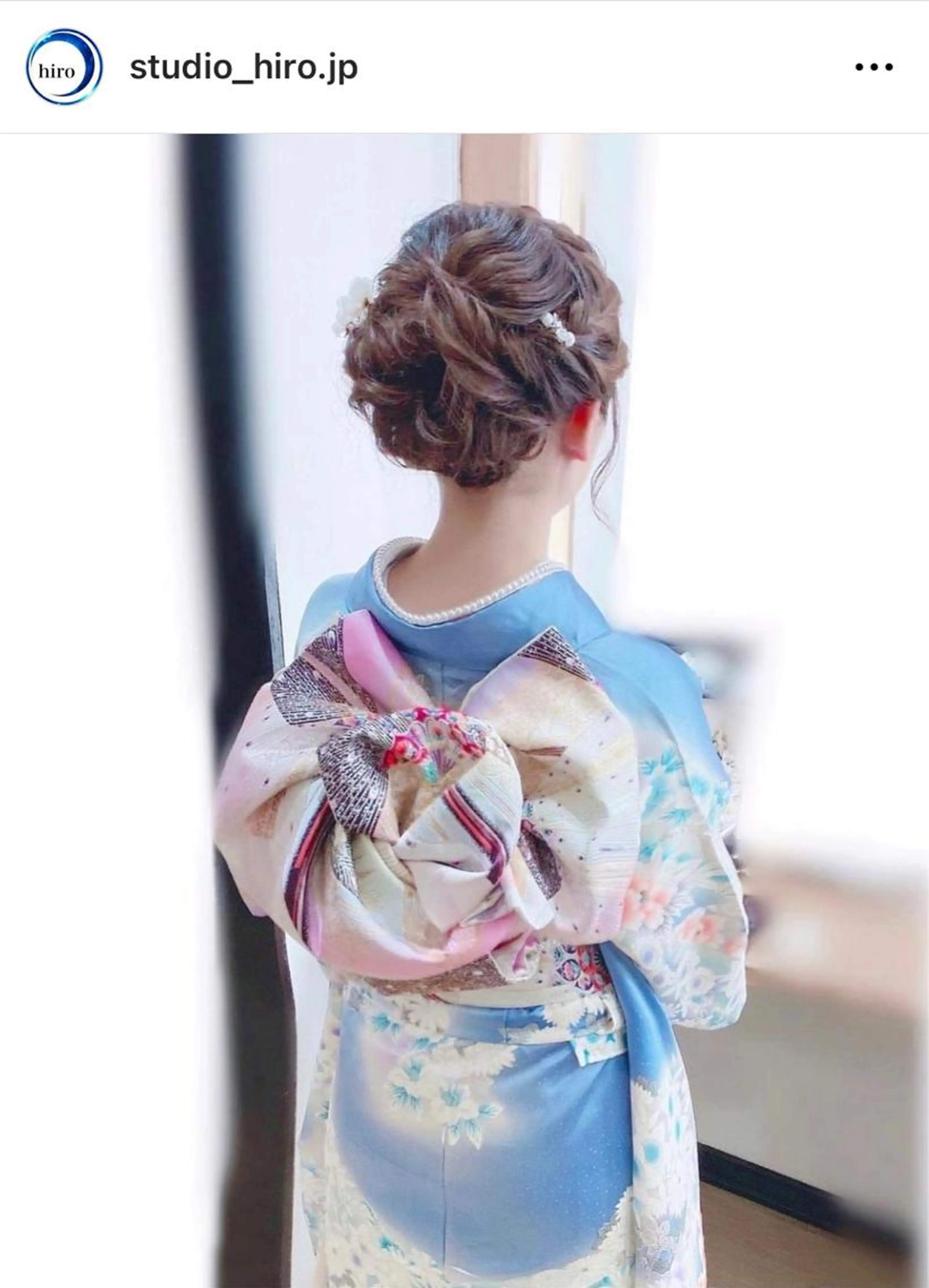 🌱成人式.振袖着付け🌱【午前7:00~16:00迄】振袖着付 + ヘアセット(早朝料金込み)の写真