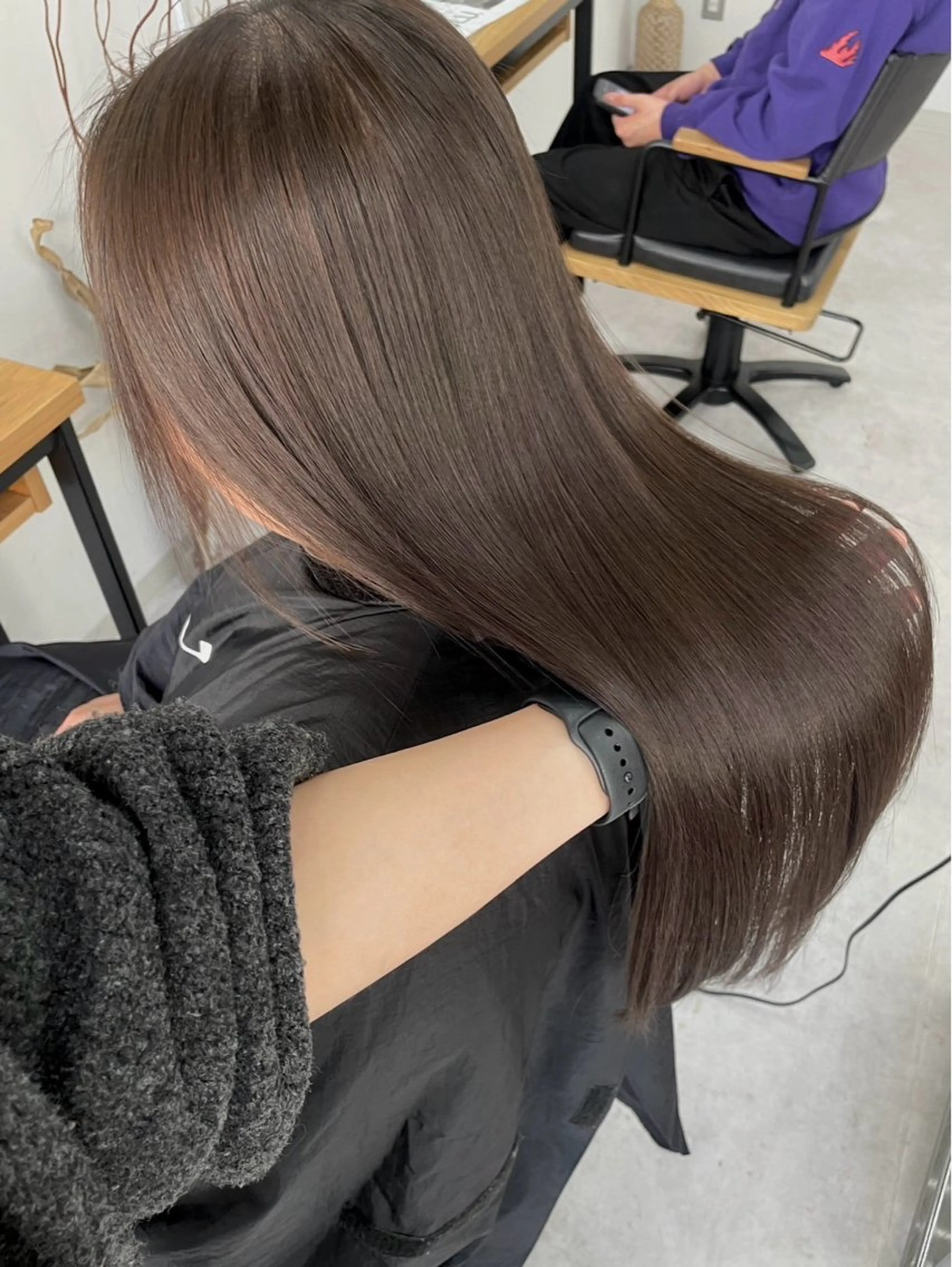 ロング ショートボブ ボブ ハイライト レイヤーカット 縮毛矯正 カット 縮毛矯正 トリートメント SUZU/岡山/矯正 ブリーチ/レイヤーのヘアスタイル