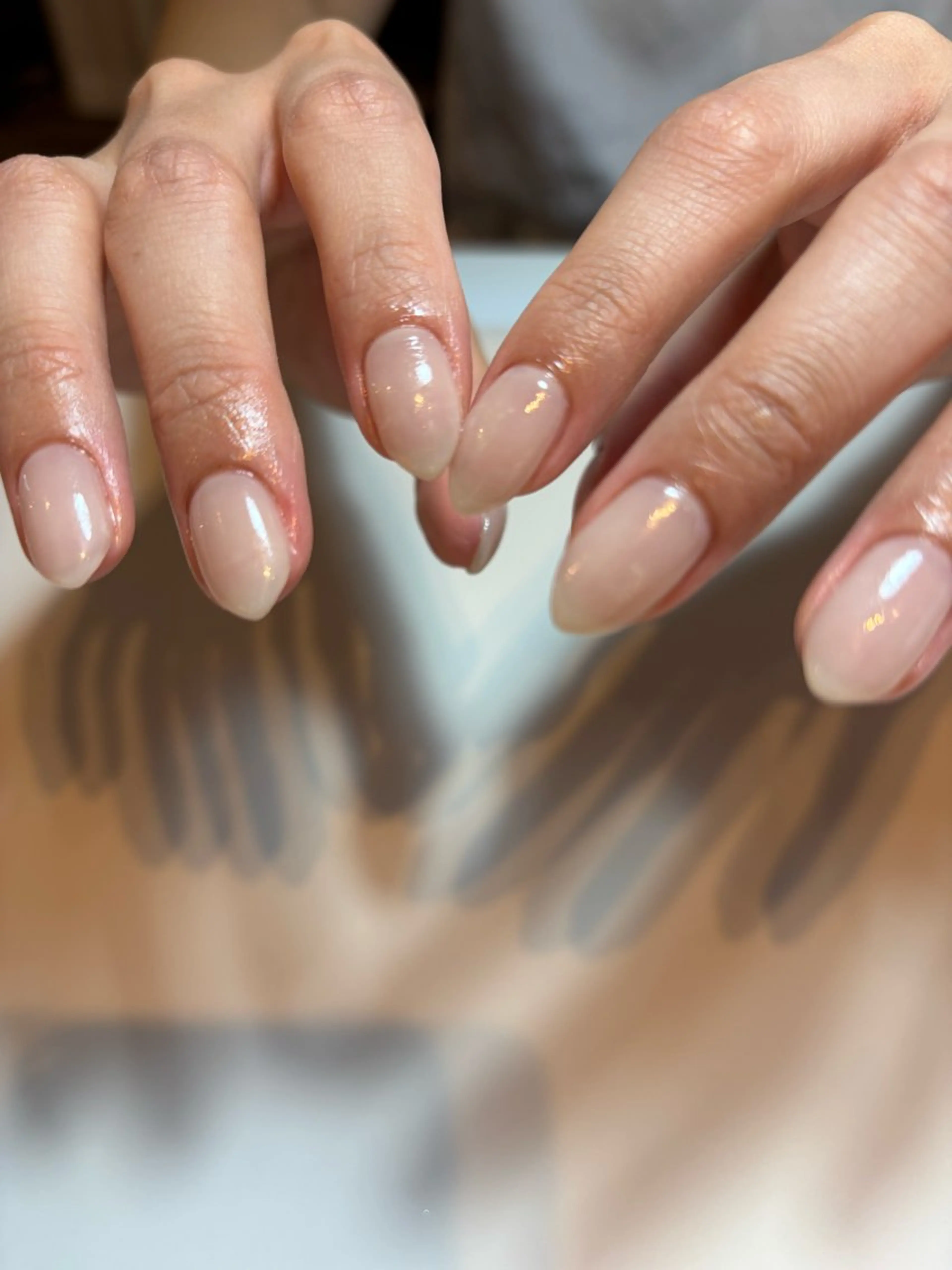 ネイル オフィスネイル ワンカラーネイル ホワイト ハンドネイル ikoi Raraのネイルデザイン