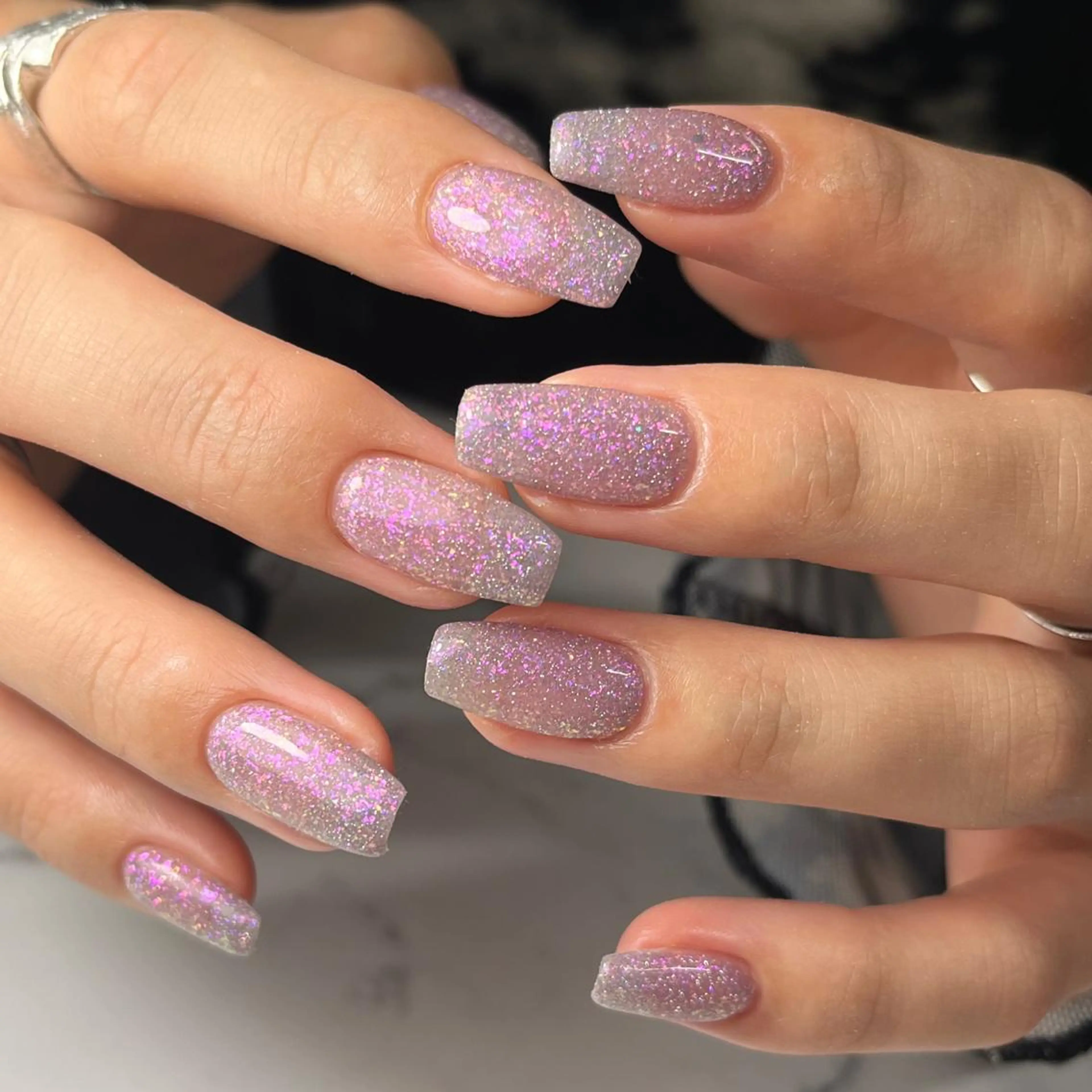 ネイル フラッシュネイル ニュアンスネイル ワンカラーネイル ピンク スクエアネイル NAIL NOWのネイルデザイン