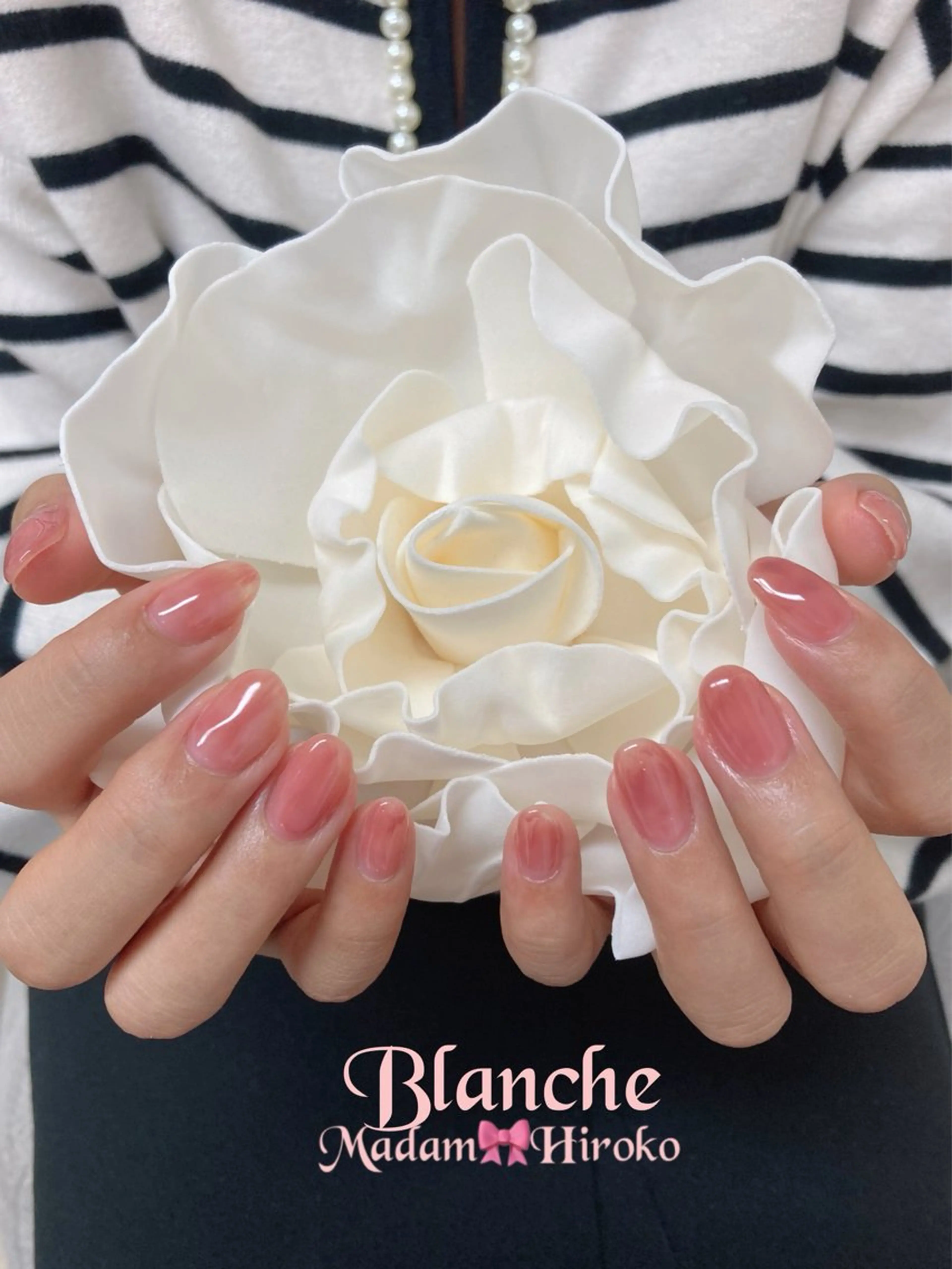 ネイル ニュアンスネイル ピンク Lianネイル 寛子Lianのネイルデザイン