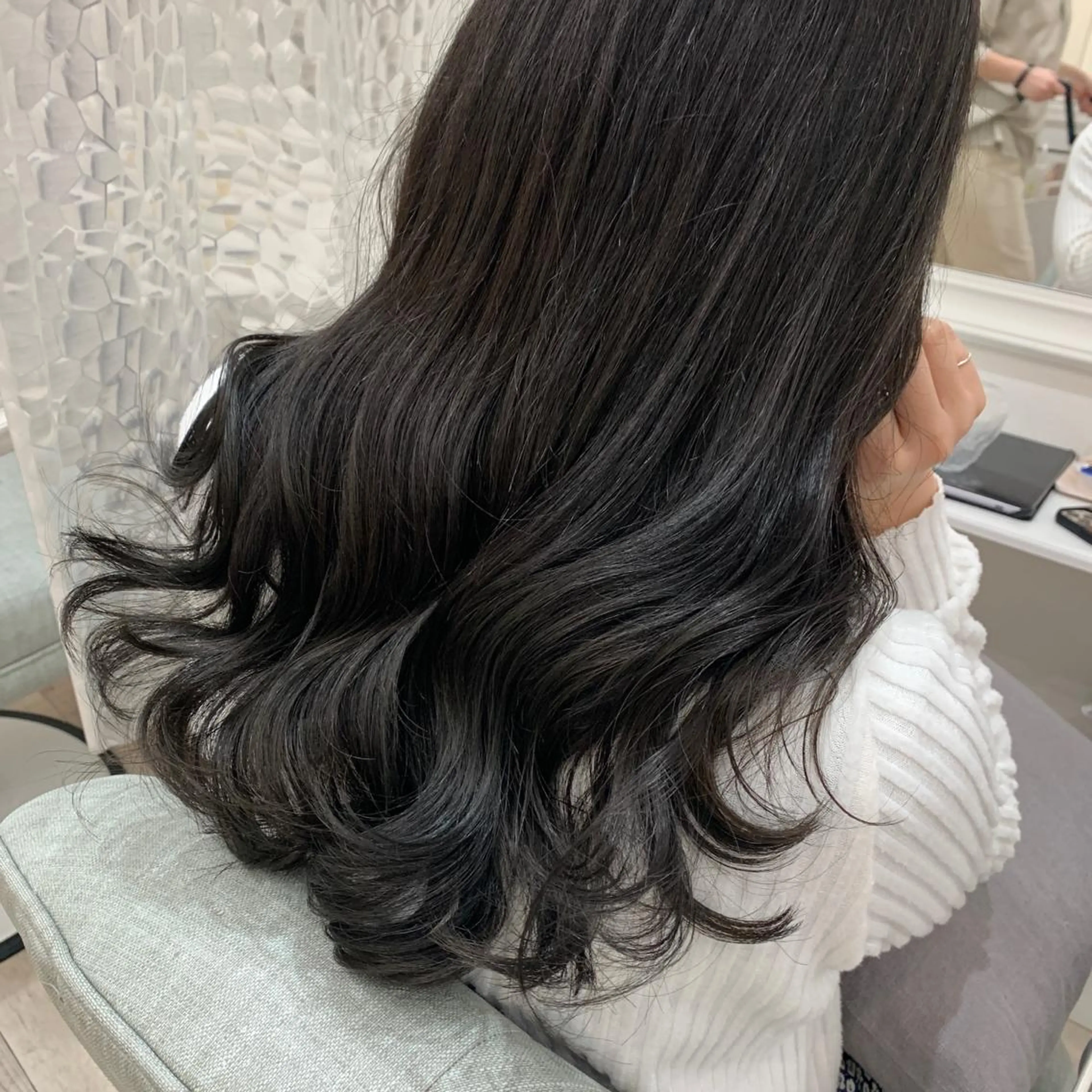 ロング カラー カット ヘアカラー HARUKA韓国ヘア /Luana梅田のヘアスタイル