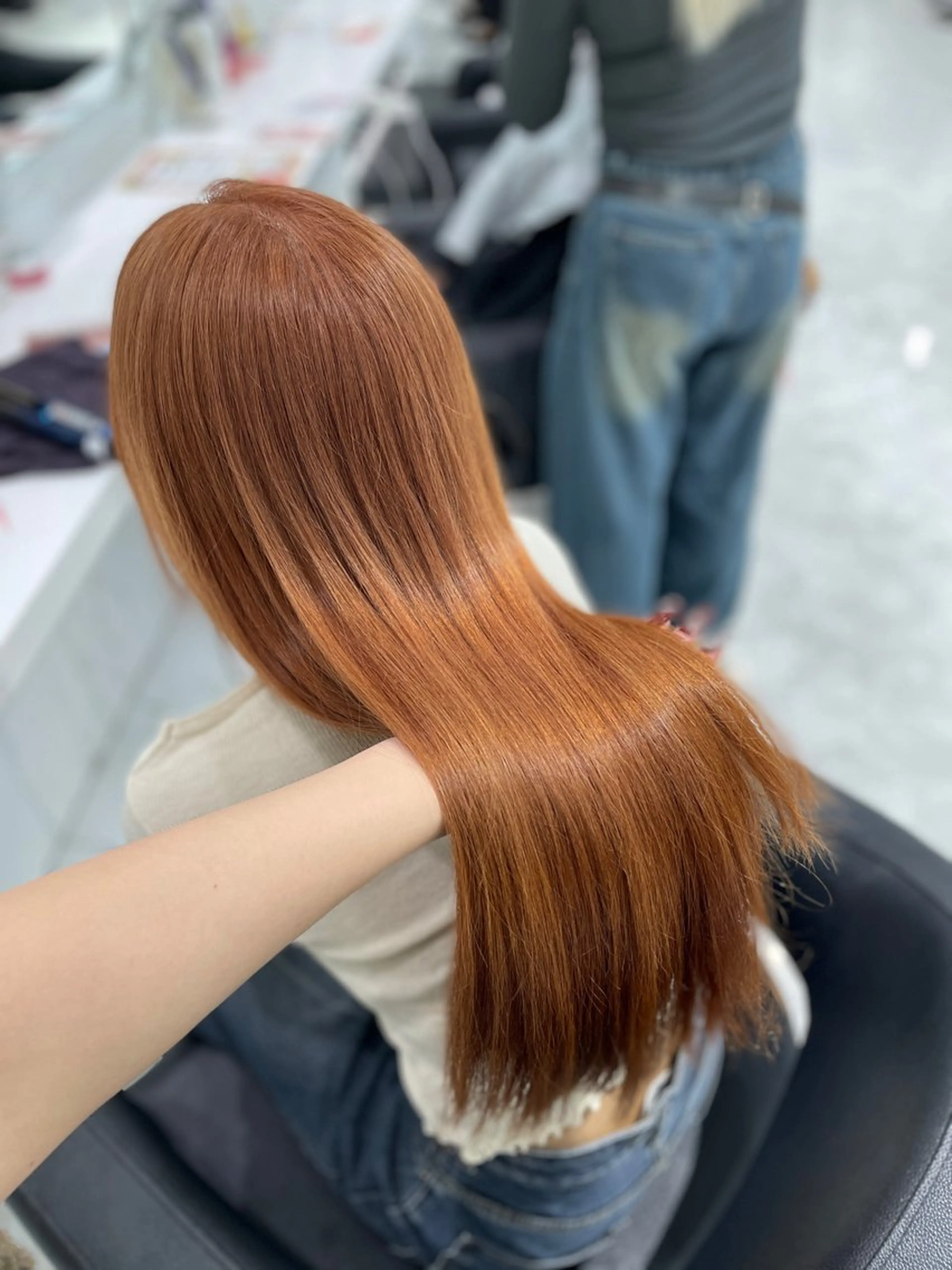 ロング カラー ヘアアレンジ カット ヘアカラー ♥️うる艶暖色 銀座♥️mioのヘアスタイル