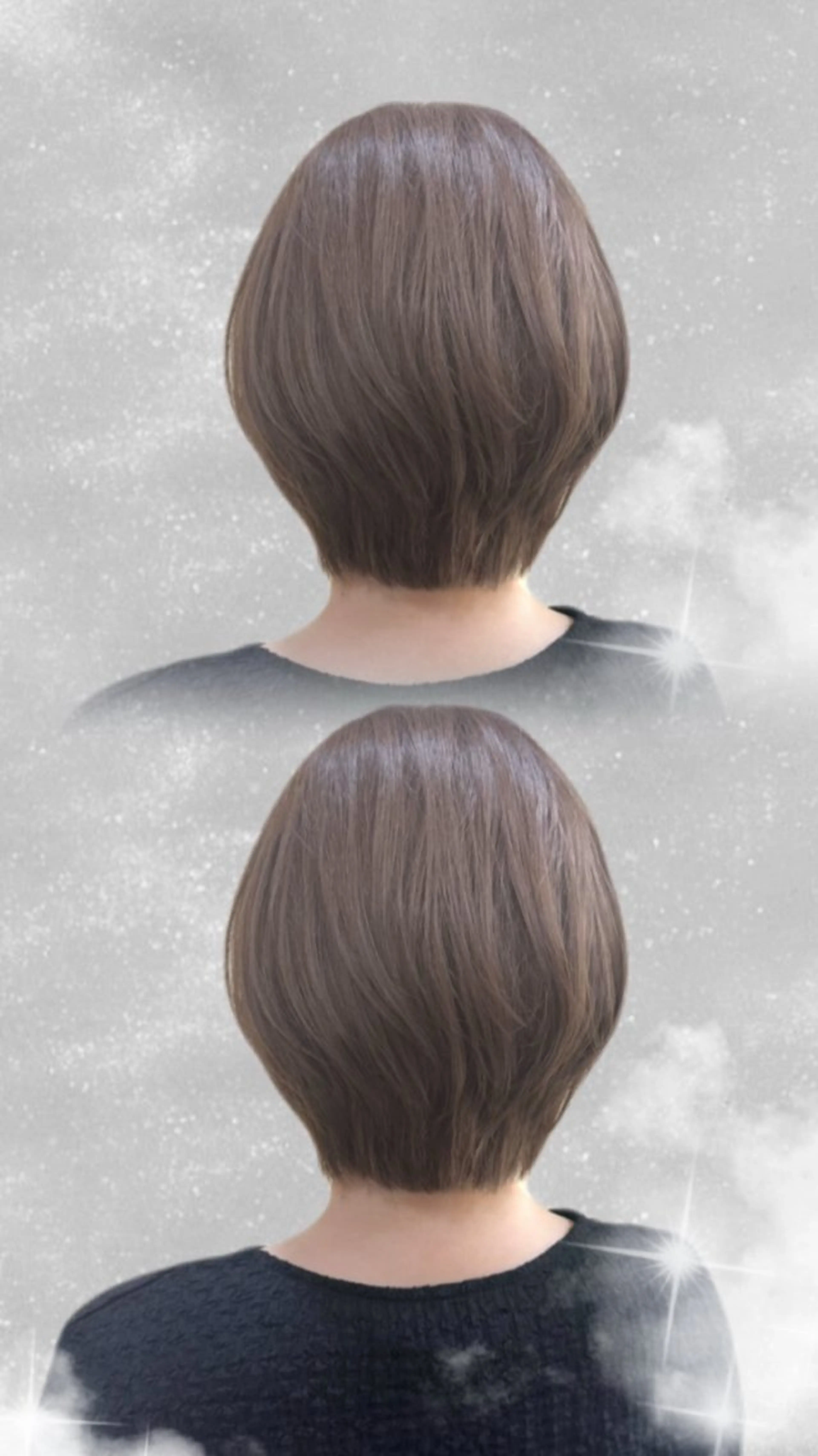 ショート レイヤーカット 佐藤 茉凜のヘアスタイル