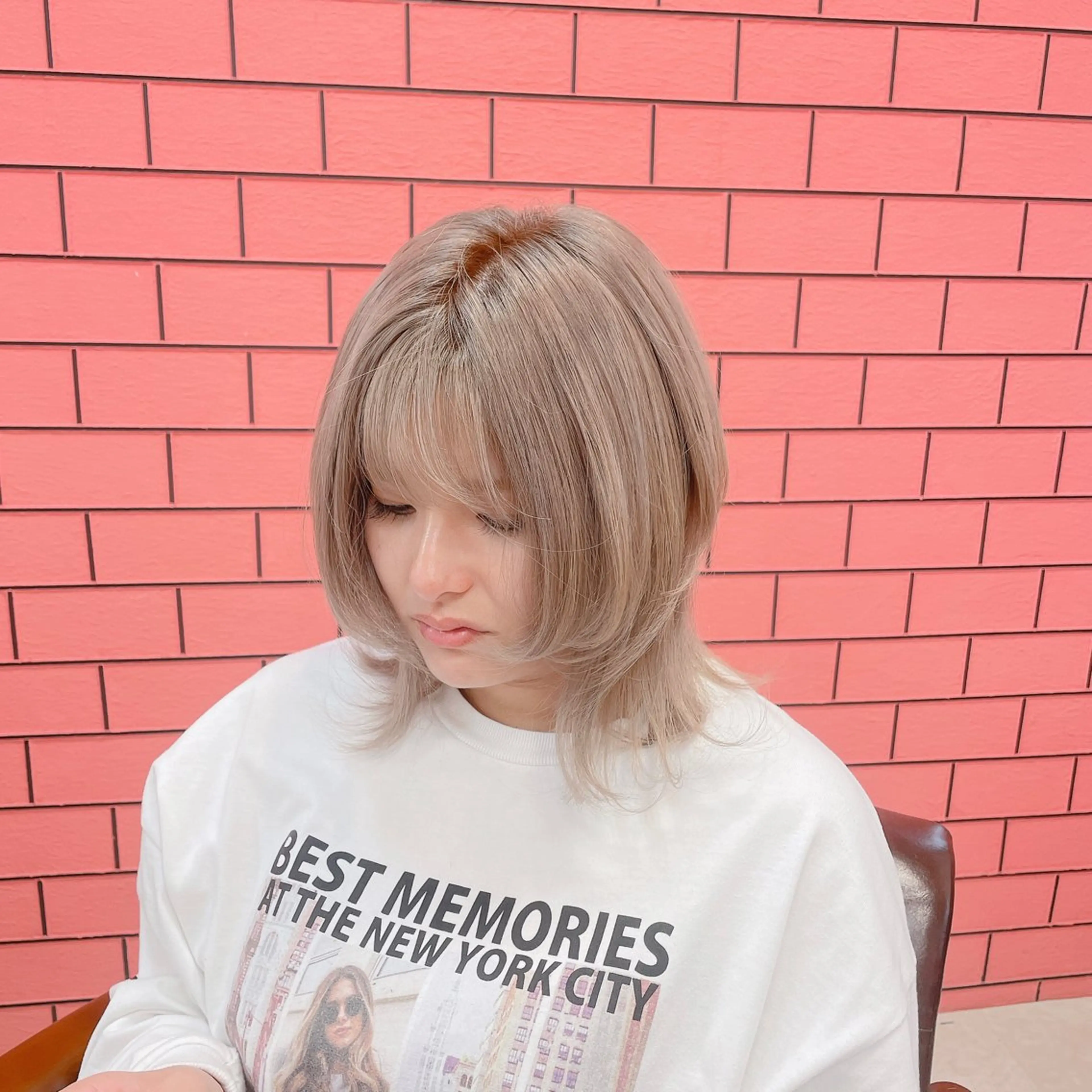 ミディアム カラー バレイヤージュ ベージュカラー ブリーチ ケアブリーチ ダブルカラー ヘアカラー トリートメント デザインカラー 髪質改善Lilithのその他イメージ