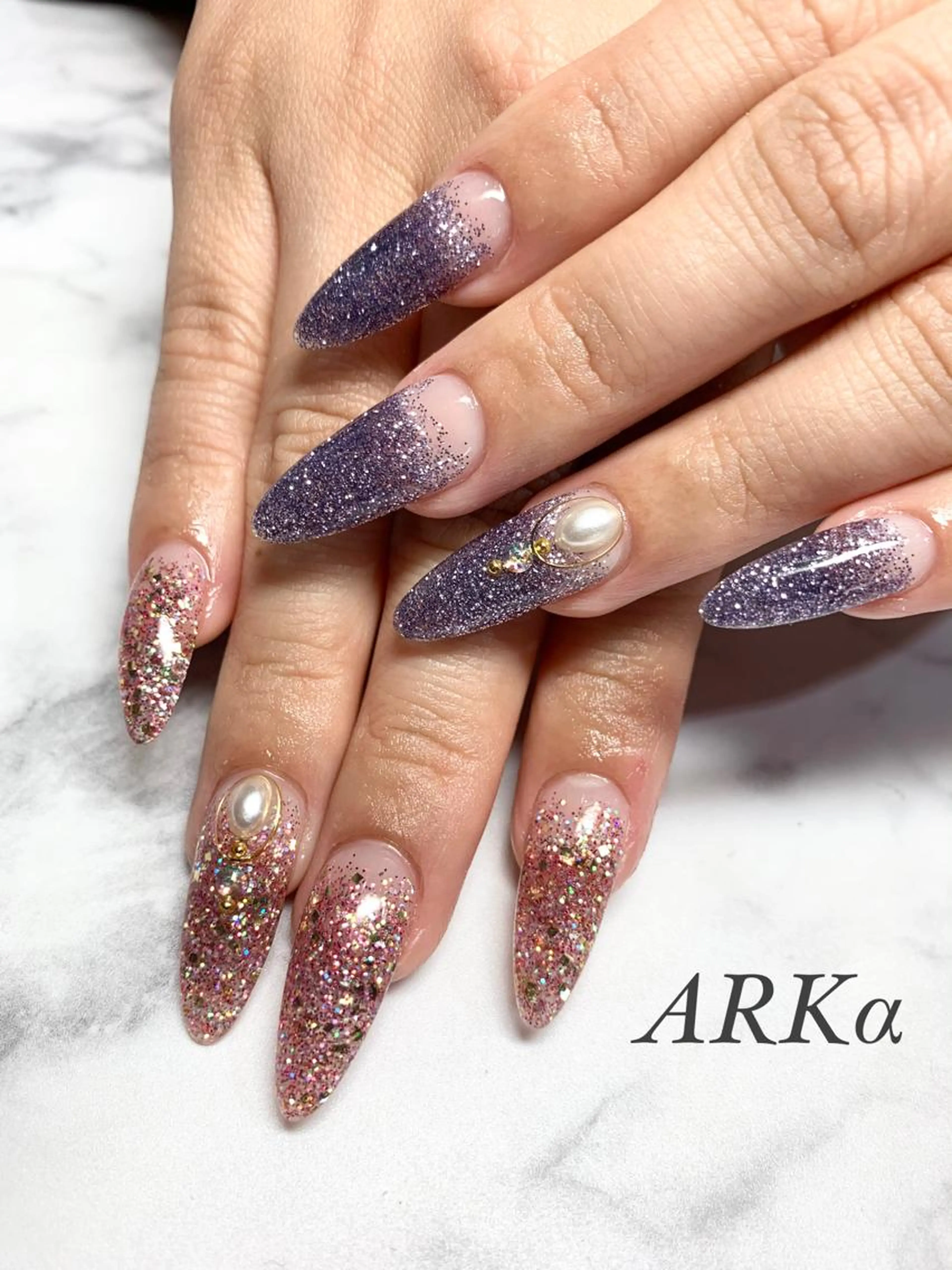 ［スカルプ］ラメグラ✨💅スカルプオフ有りのお客様はこちらから💁‍♀️スカルプオフ1本¥440の写真