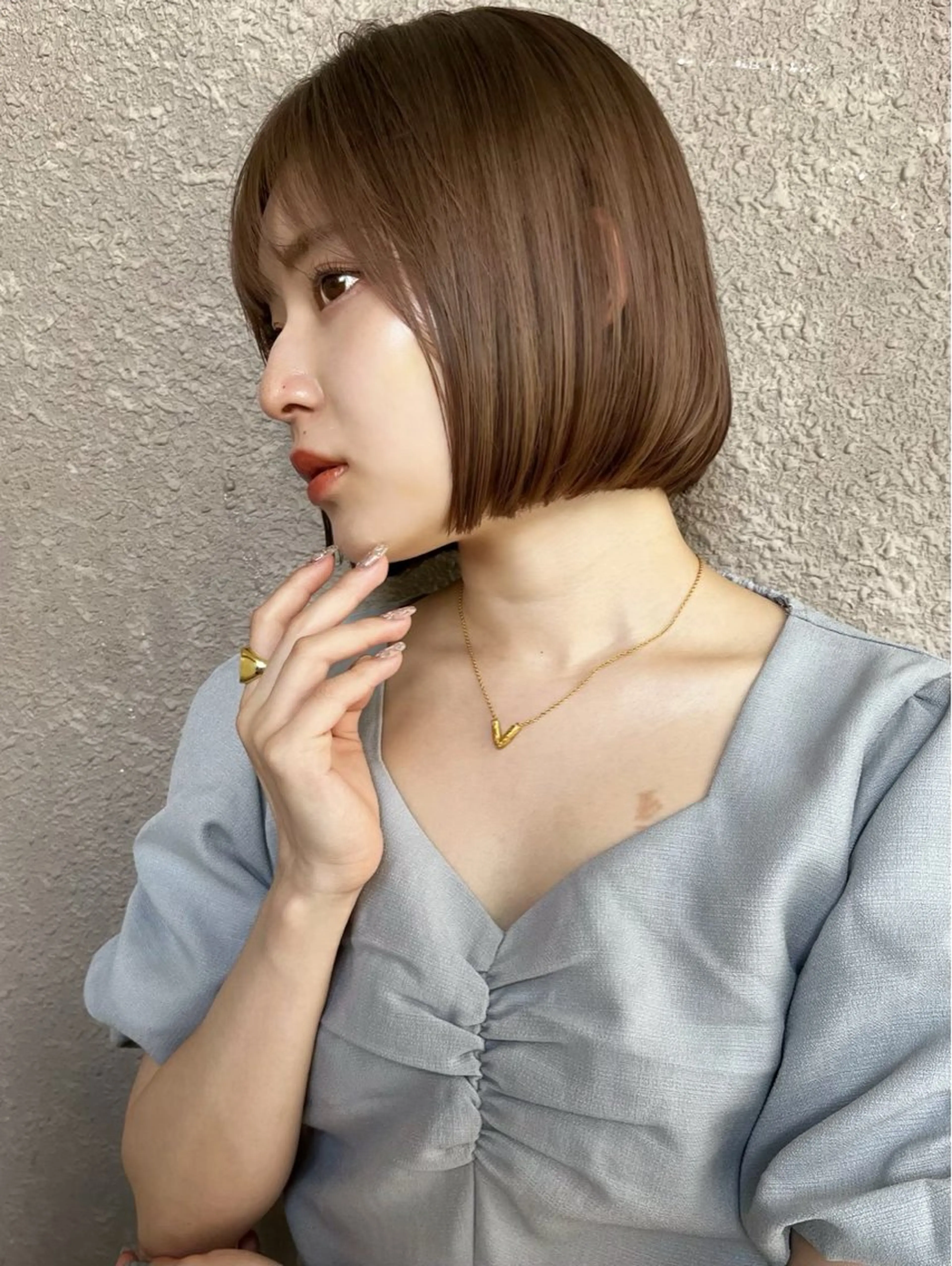 ミディアム カラー カット 👑白髪ケア👑 ウメダナオヤのヘアスタイル