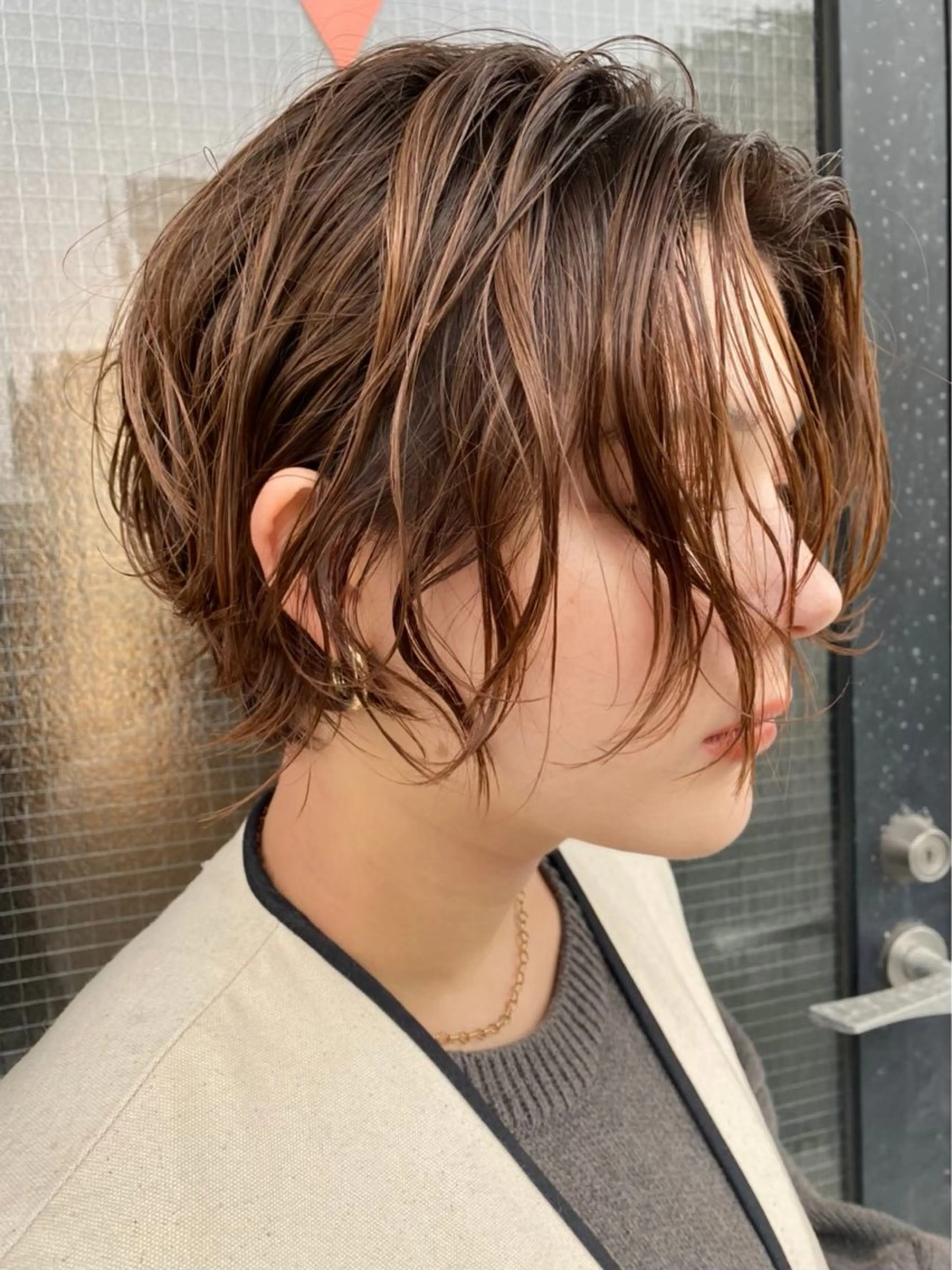 ショート パーマ フラミューム伊勢崎所属・ㅤ ㅤ ㅤ ㅤ あゆみのヘアスタイル