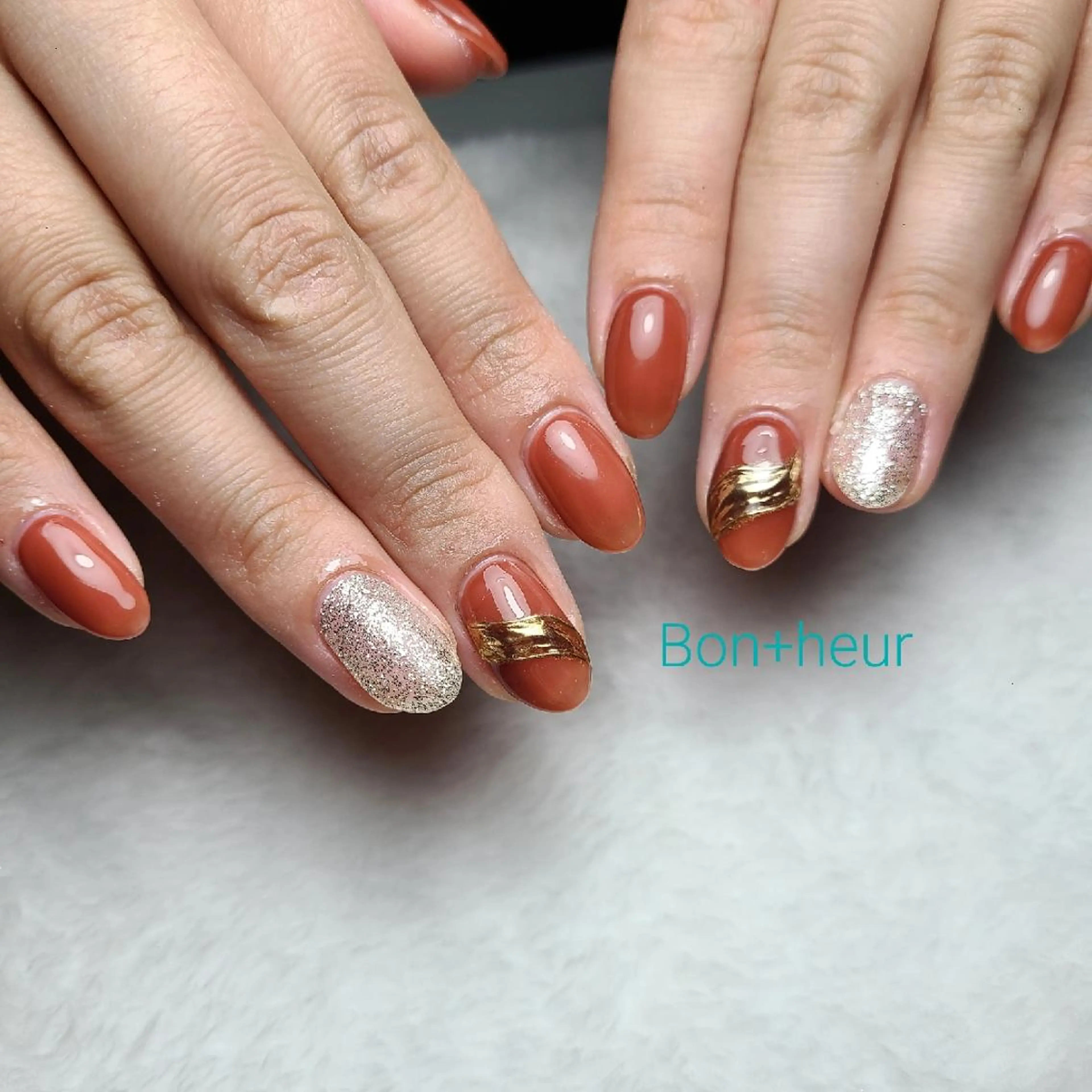 ネイル アートネイル フレンチネイル ジェルネイル ミラーネイル オフィスネイル ハンドネイル 宮口 紗子のネイルデザイン