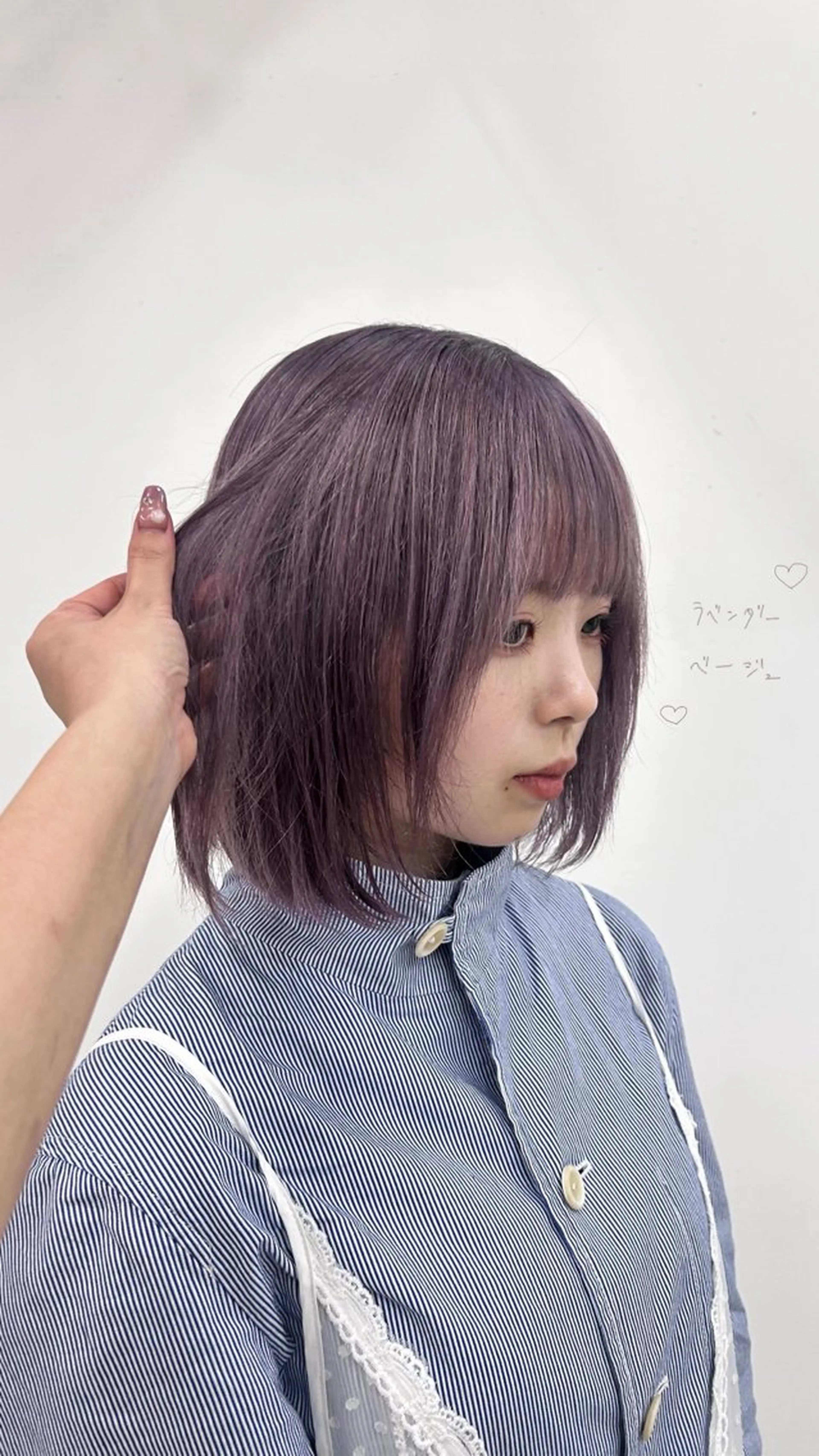 ショート ラベンダーベージュ cashel/kishaba所属・🎀cashel / kokoro🎀のヘアスタイル