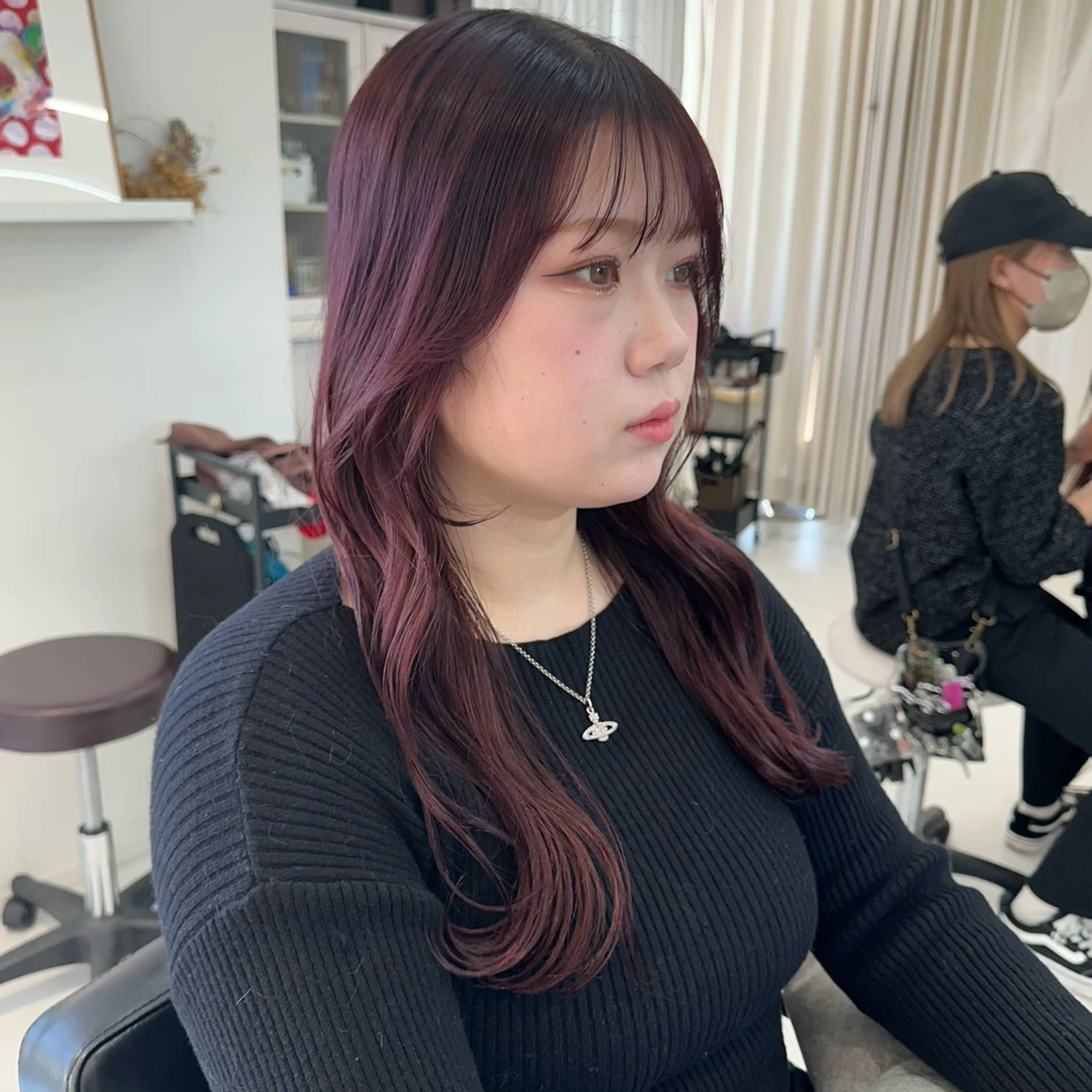 カラー 山崎結菜 🫧透明感カラーのヘアスタイル