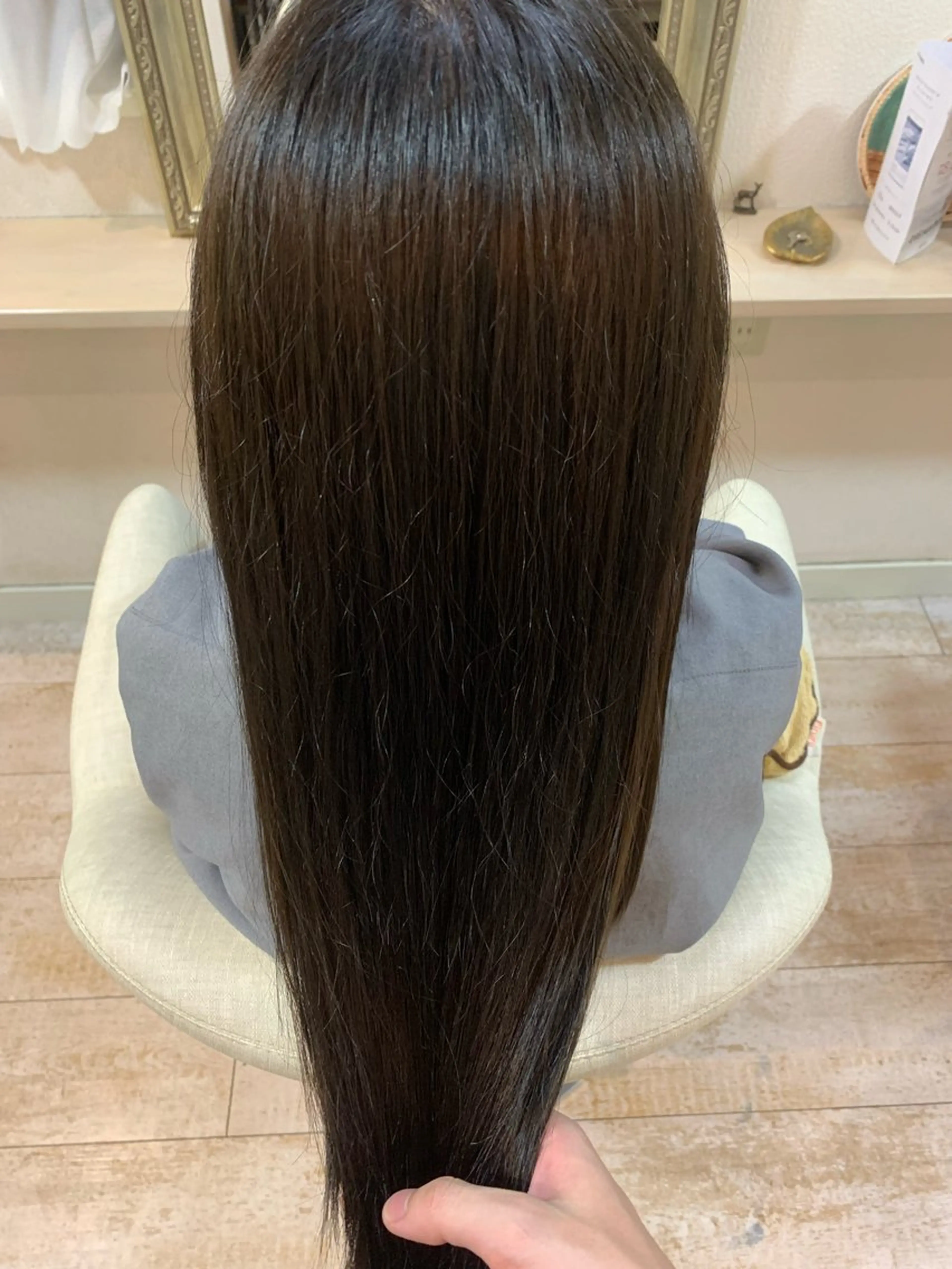 ロング カラー 縮毛矯正 ヘアカラー beauty&free HACHI所属・山本優音 /✨透明感カラー✨のヘアスタイル