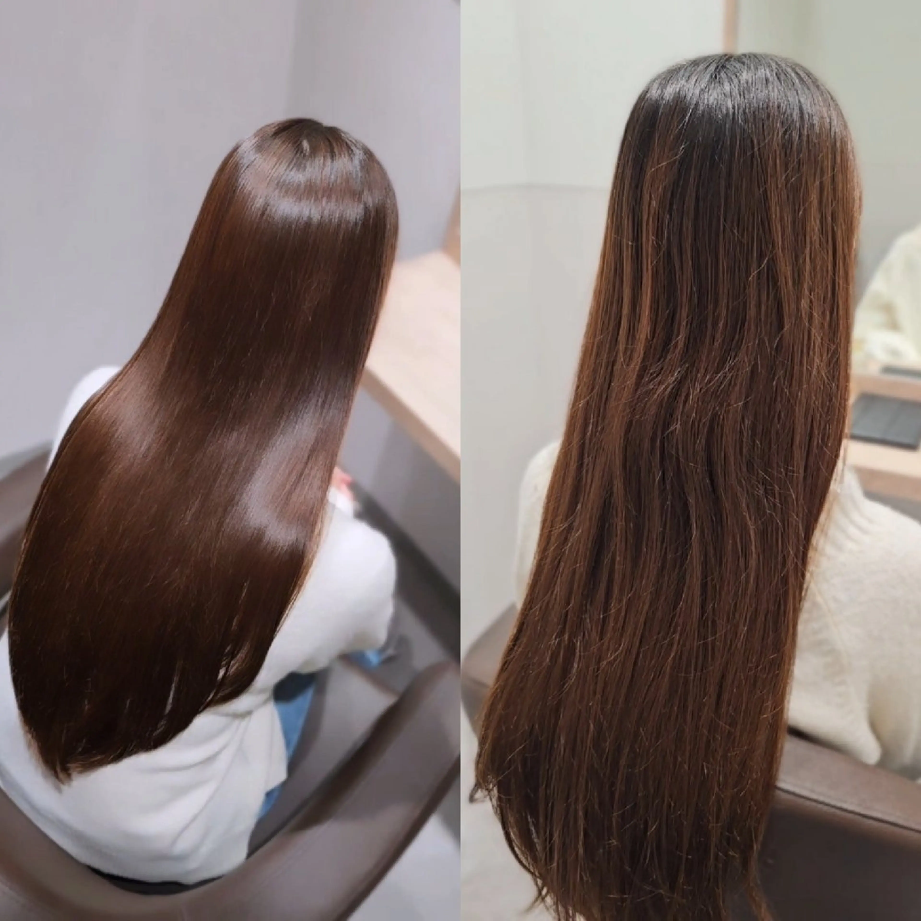 セミロング カット 縮毛矯正 トリートメント サロウィン　神戸三宮店所属・三宮No.1ブリーチ 無しカラー/杉山太貴のヘアスタイル