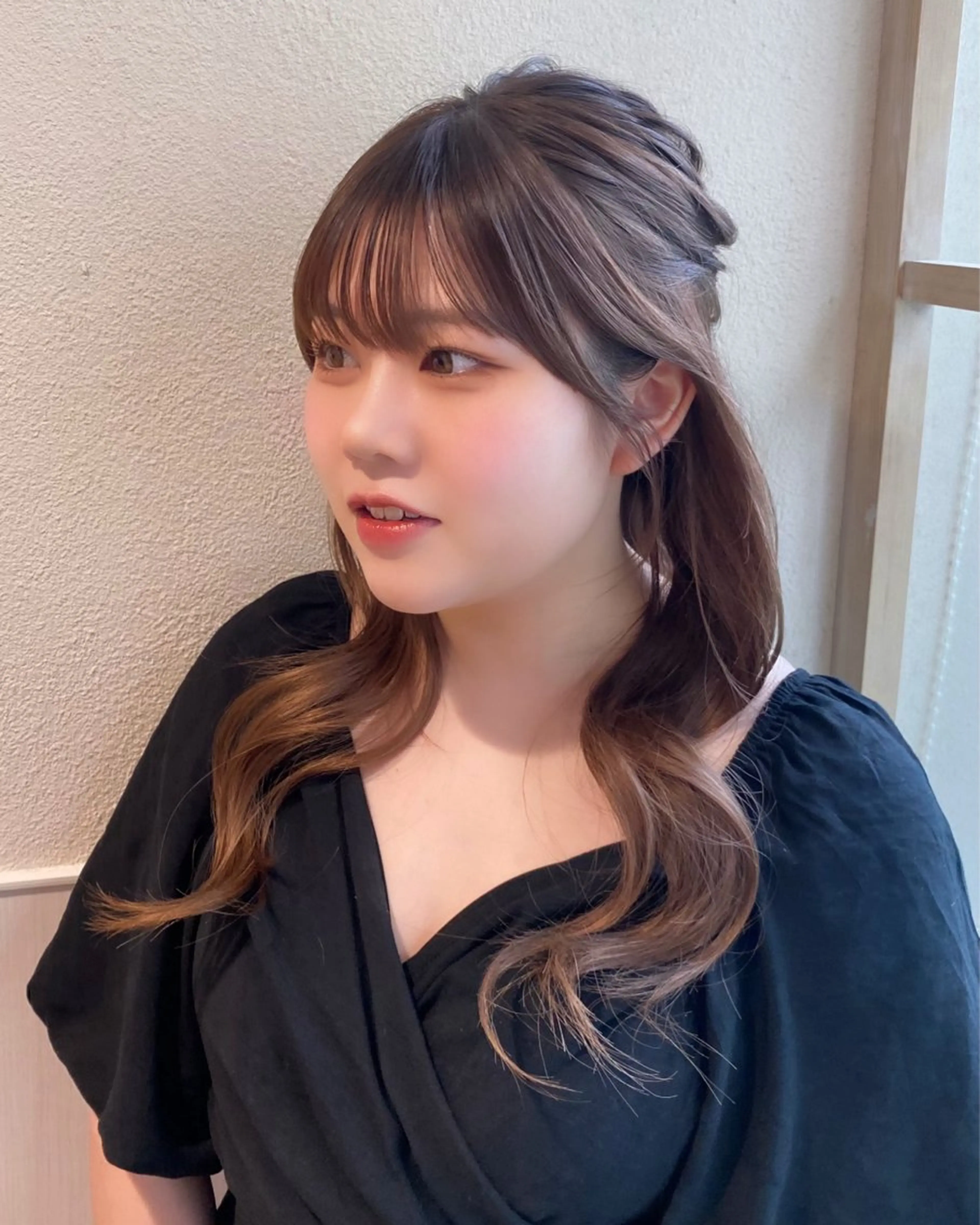 ロング カラー ヘアアレンジ カット ヘアカラー トリートメント RIHO/愛されモテ /透明感カラーのヘアスタイル