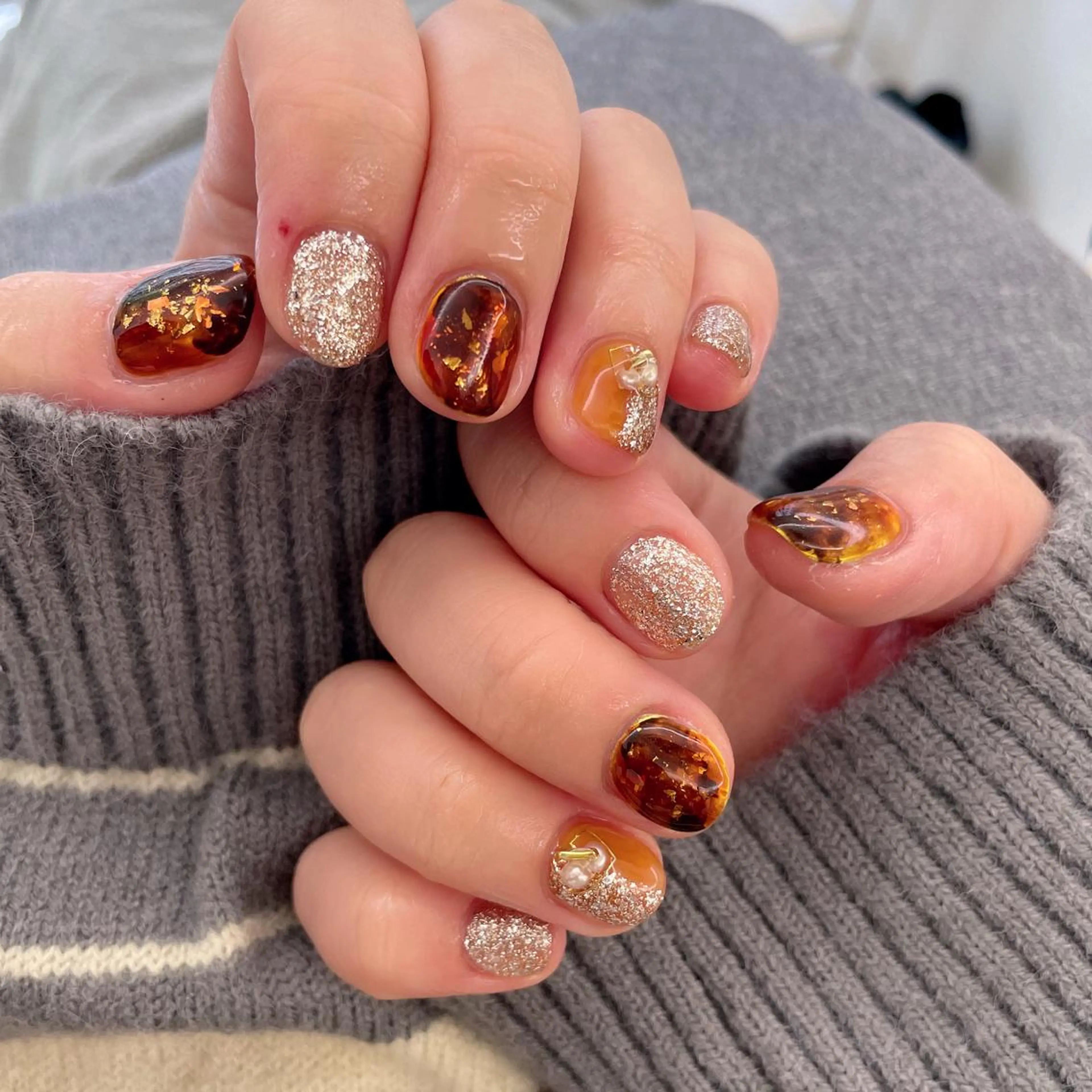 ショート ネイル アートネイル 酒井 七緒子のネイルデザイン