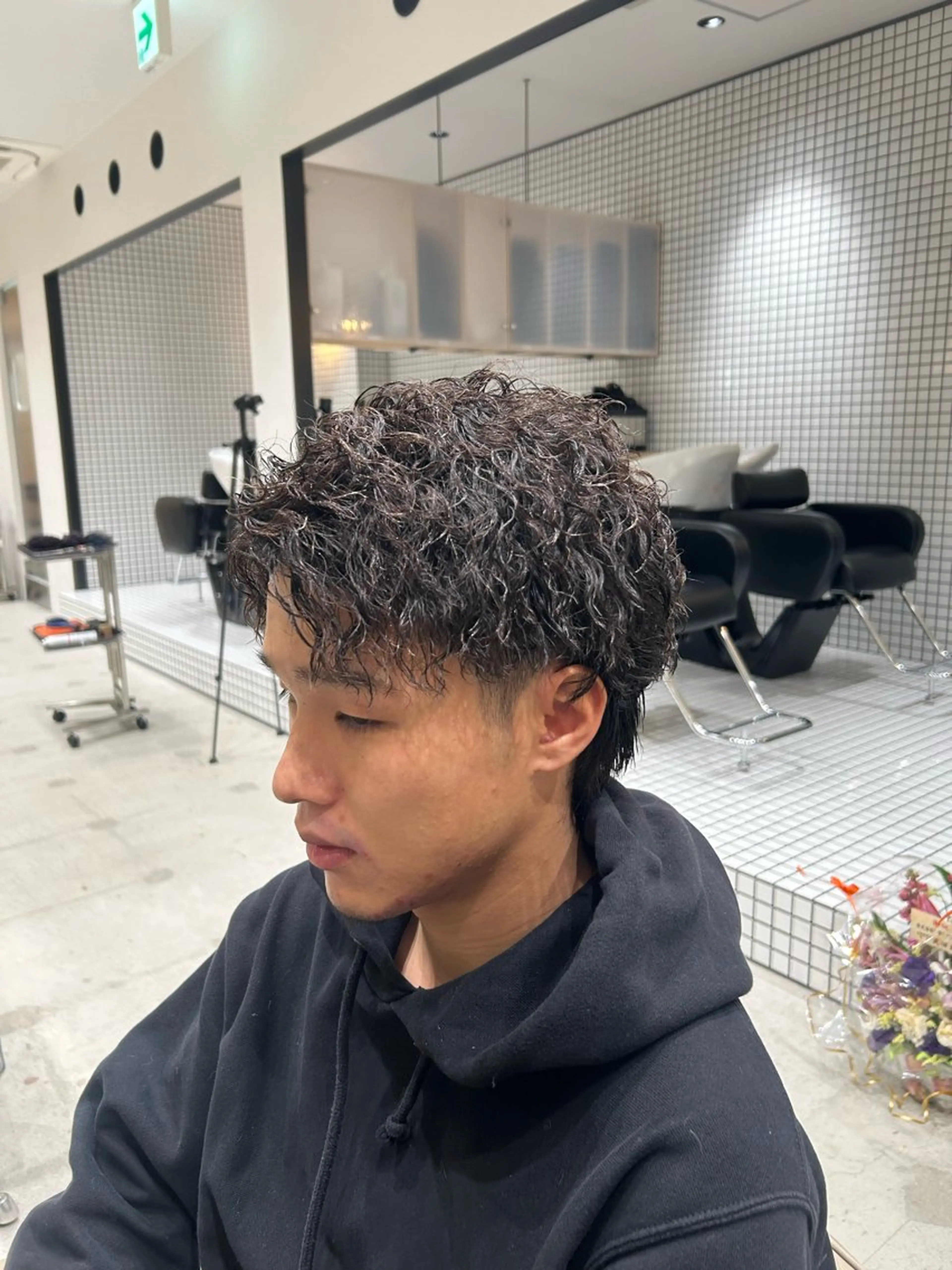 パーマ メンズ メンズパーマ ツイストスパイラルパーマ スパイラルパーマ 🐲ツイスパ🐲 フェード/龍のヘアスタイル