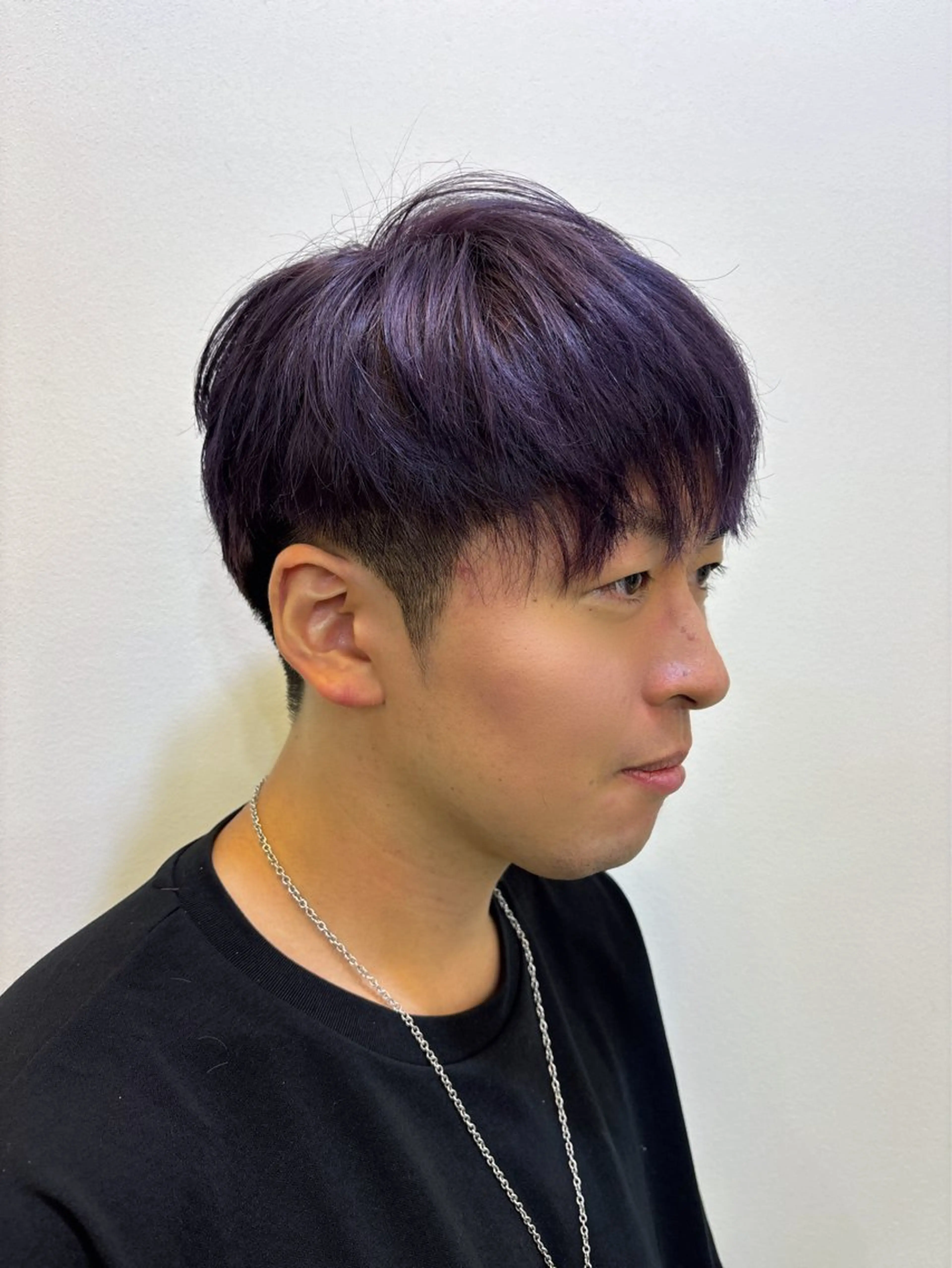 ショート シオン/艶髪/ グレージュカラーのヘアスタイル