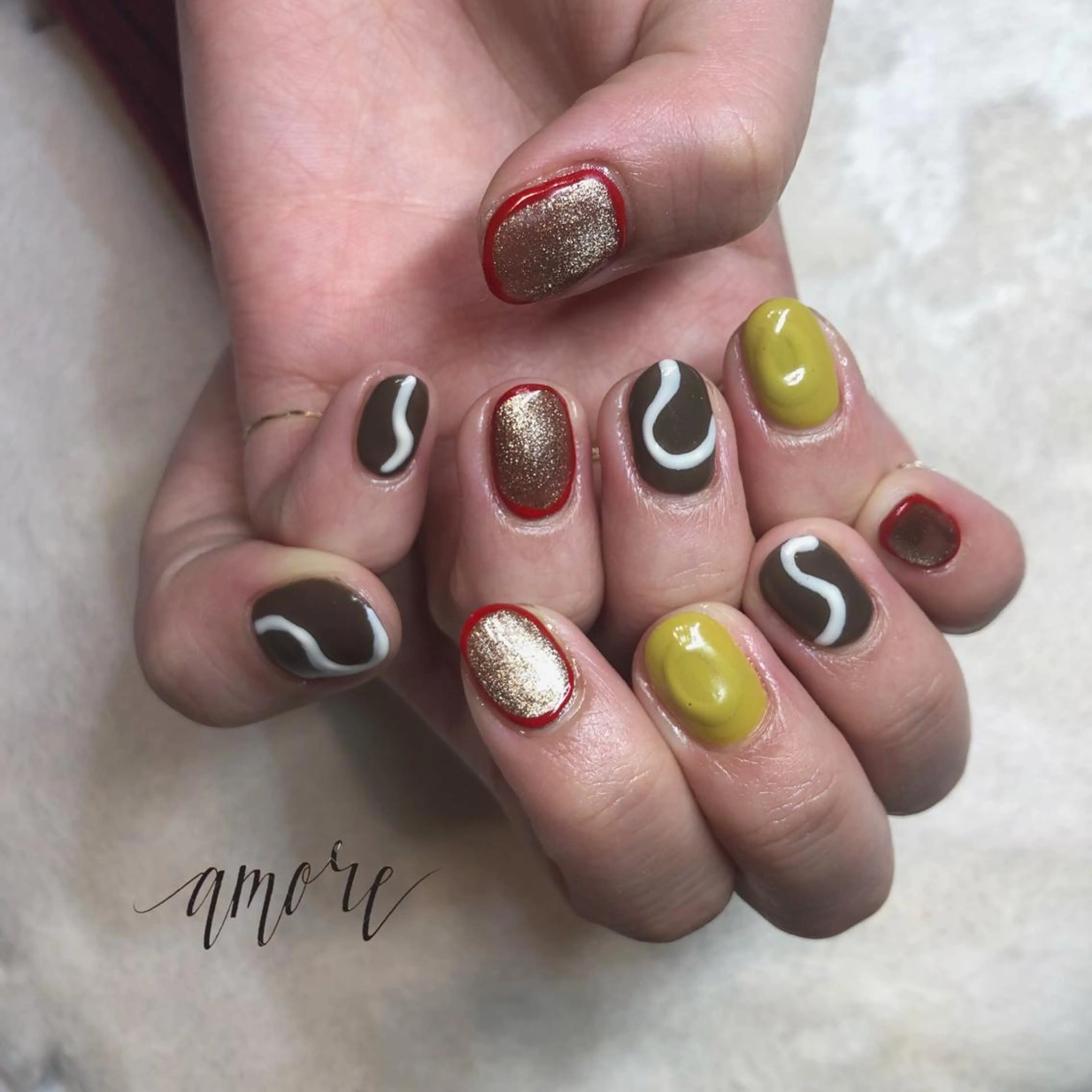 ネイル アートネイル ジェルネイル マグネットネイル ニュアンスネイル You kyehwaのネイルデザイン