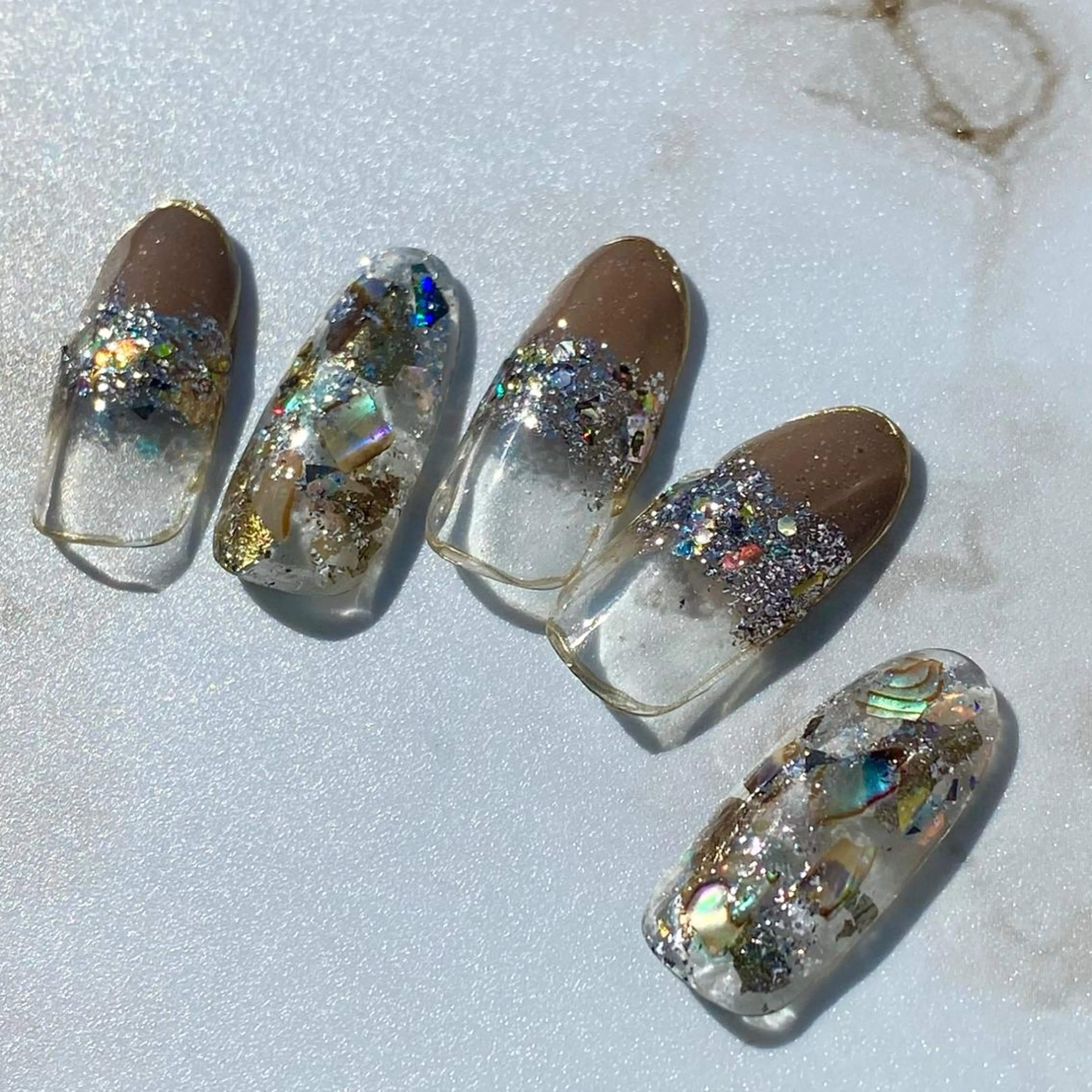 ネイル マグネットネイル ニュアンスネイル 春ネイル 冬ネイル C&C シーアンドシーのネイルデザイン