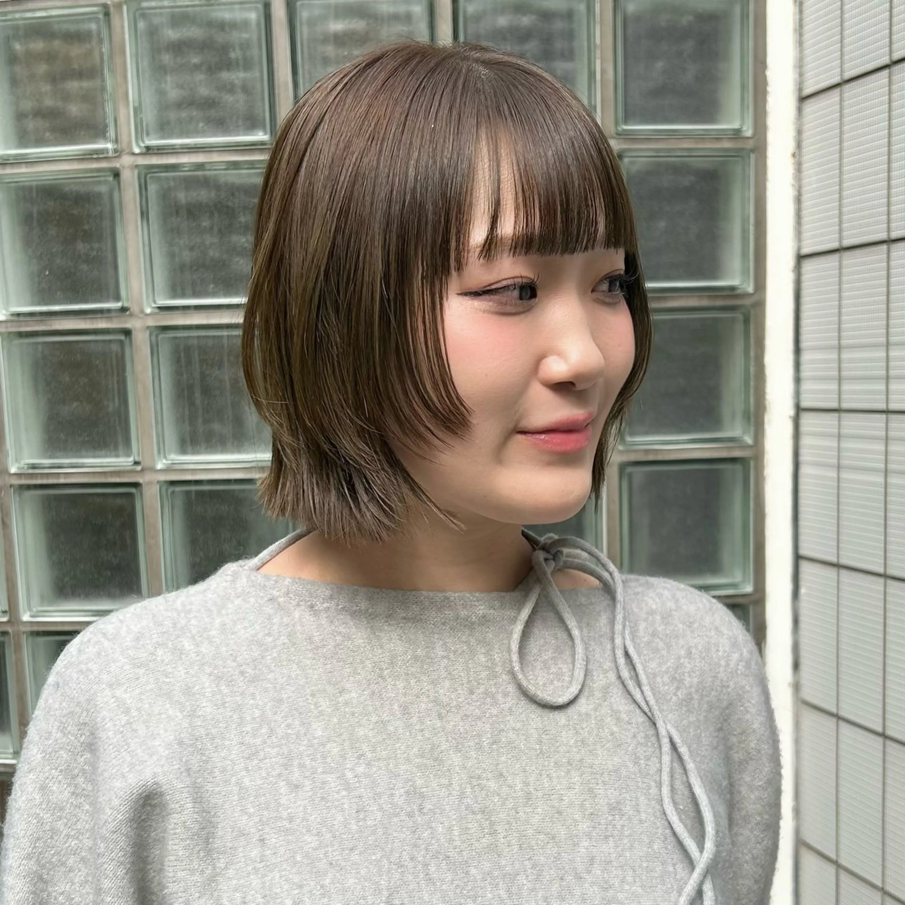 ミディアム カラー カット ヘアカラー ボブレイヤー/ ブリーチ/miyuuのヘアスタイル