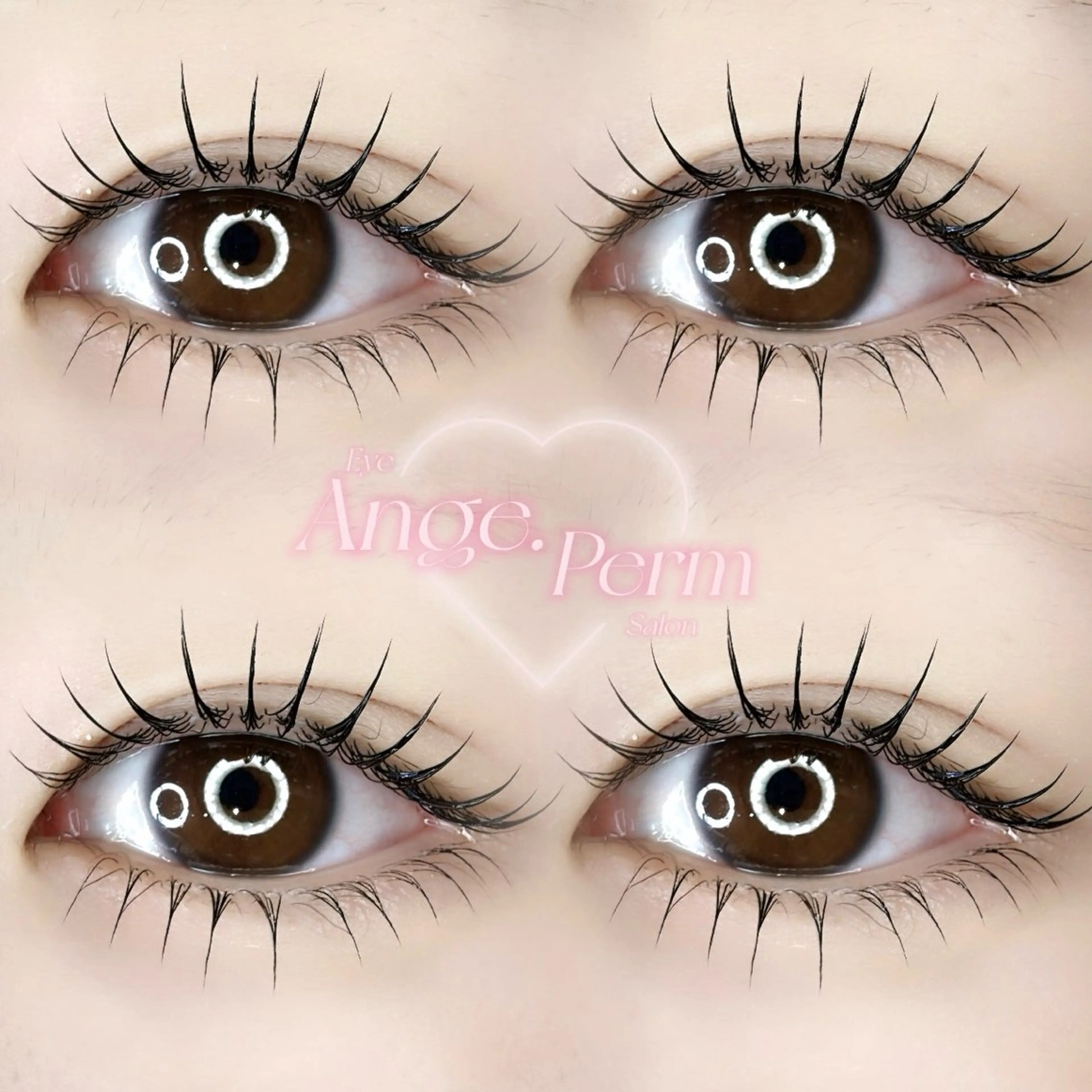 マツエク・マツパ ナチュラル 下まつげエクステ 一重×まつ毛パーマ マツパ Ange.アンジュ 平本咲来のマツエク・マツパデザイン