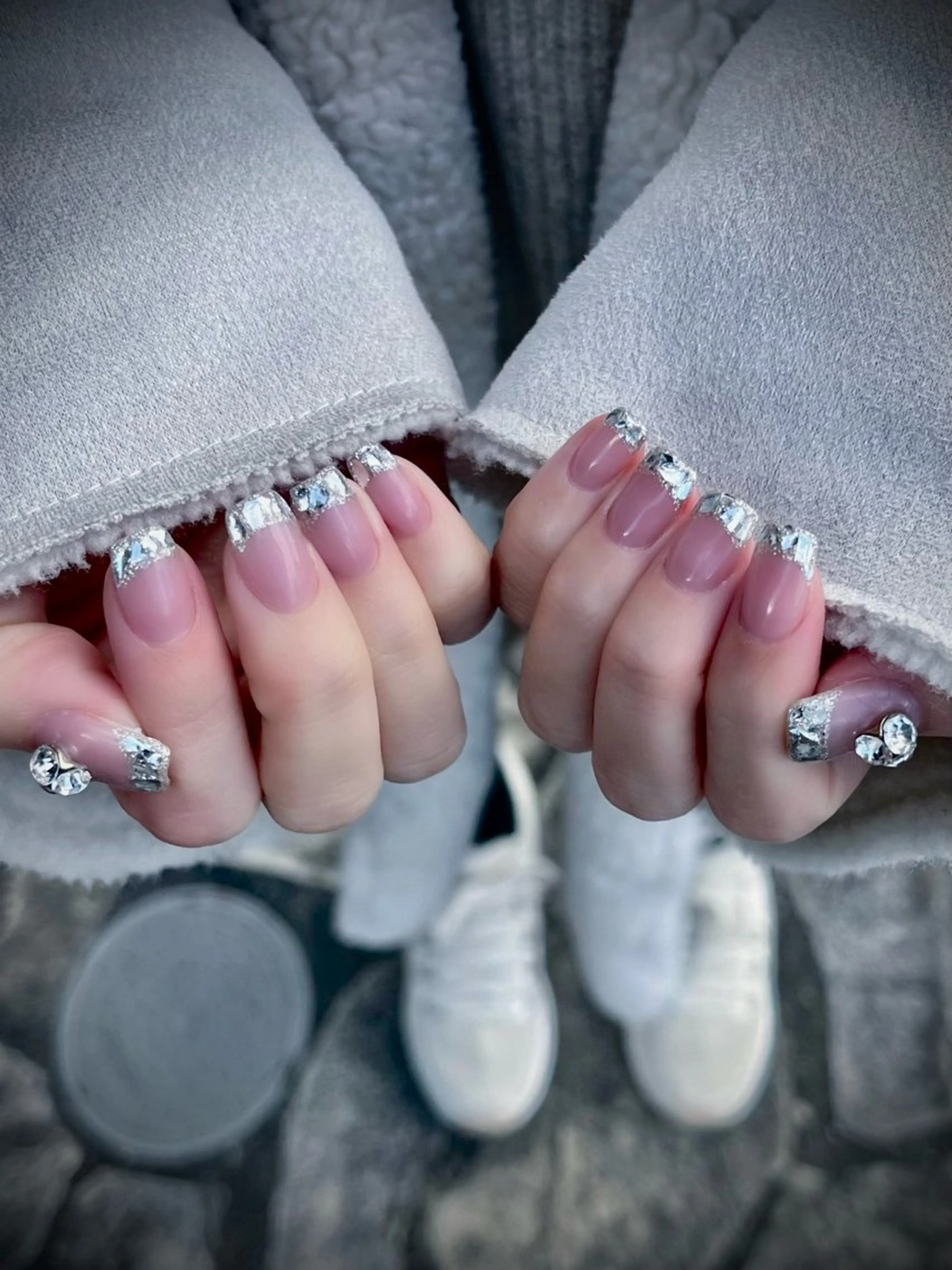 ネイル キラキラネイル マグネットネイル ワンカラーネイル スカルプネイル ワンホンネイル nine.🦋 YUKOのネイルデザイン